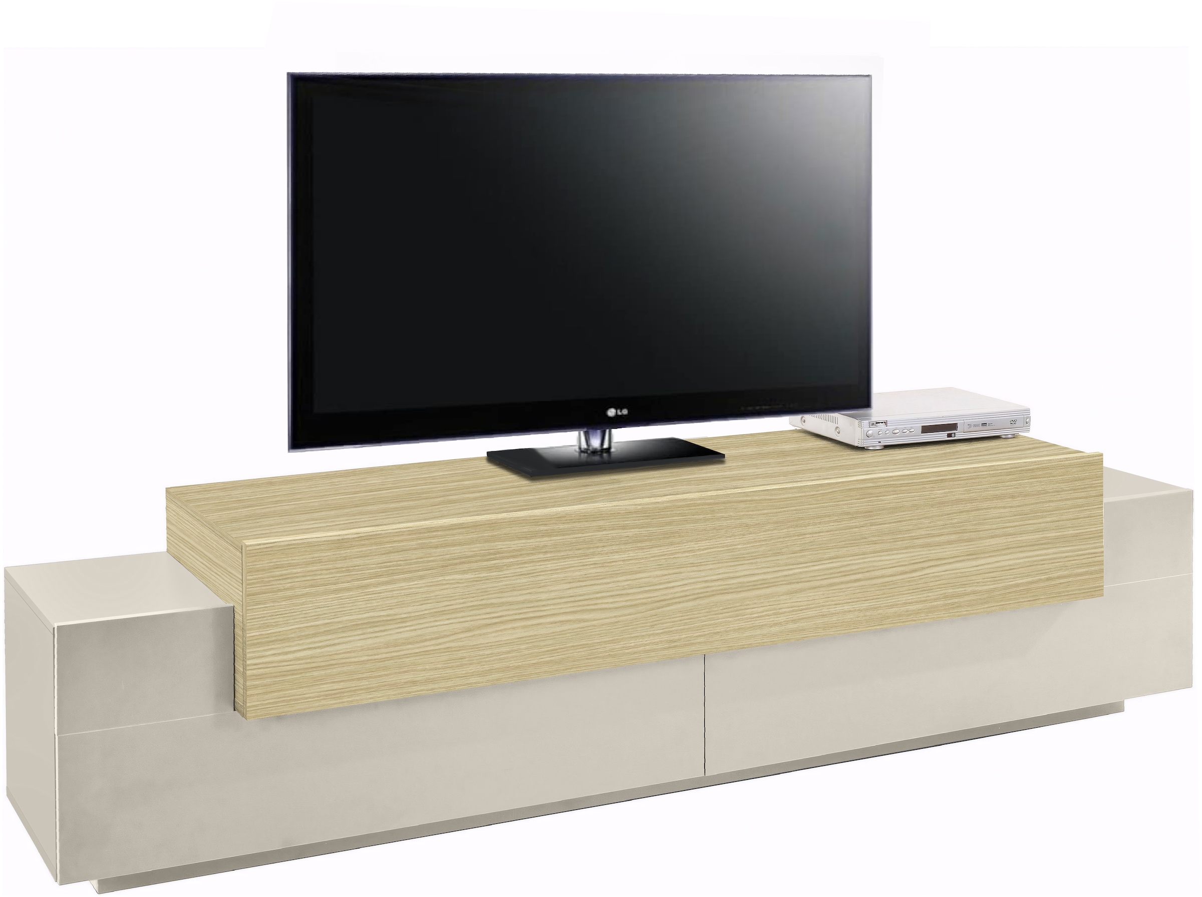 Home affaire Lowboard "Coro,Lowboard,TV-Kommode,TV-Möbel,TV-Bank" mit 3 Kla günstig online kaufen