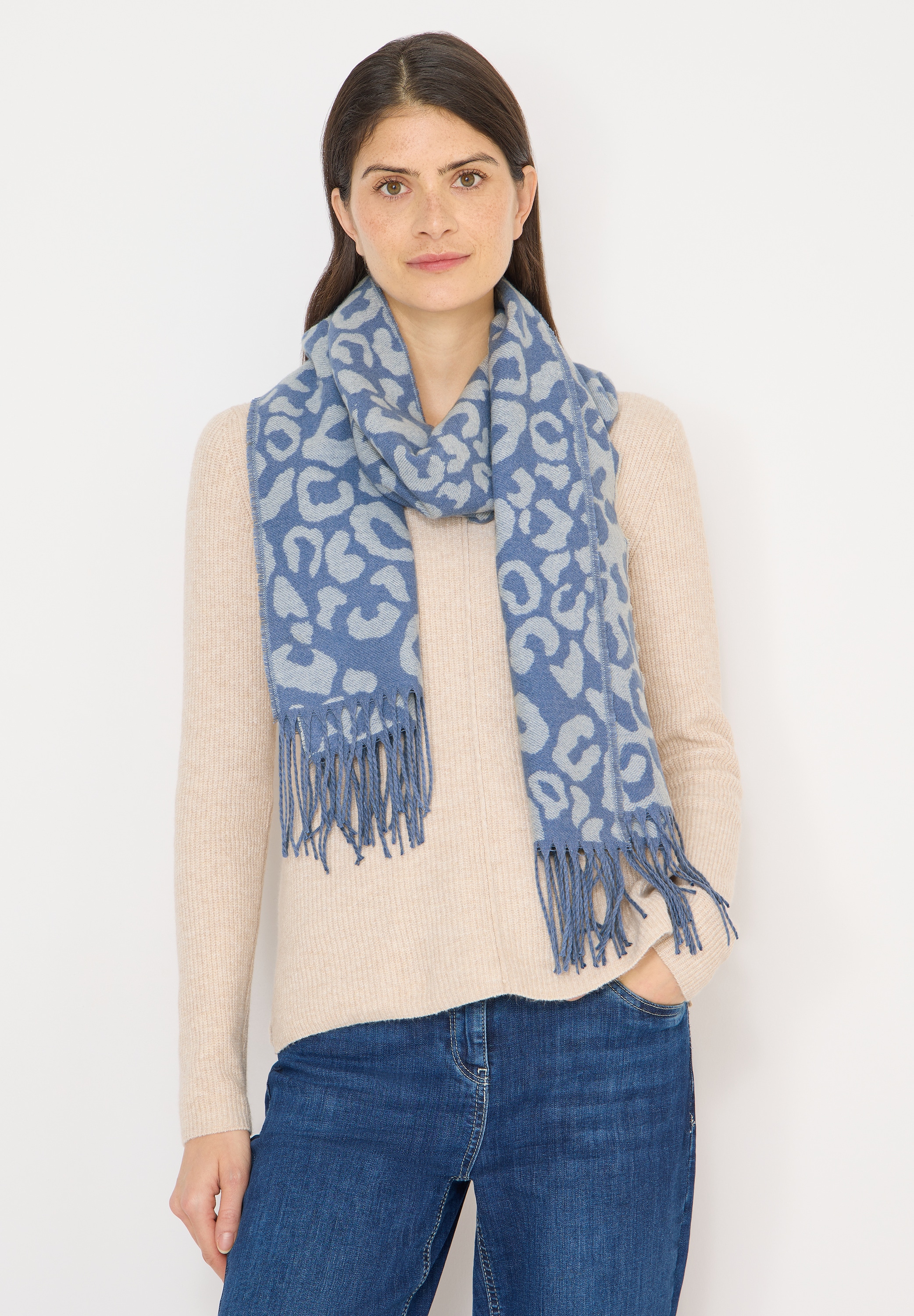 Cecil Schal mit Fransen am Saum günstig online kaufen