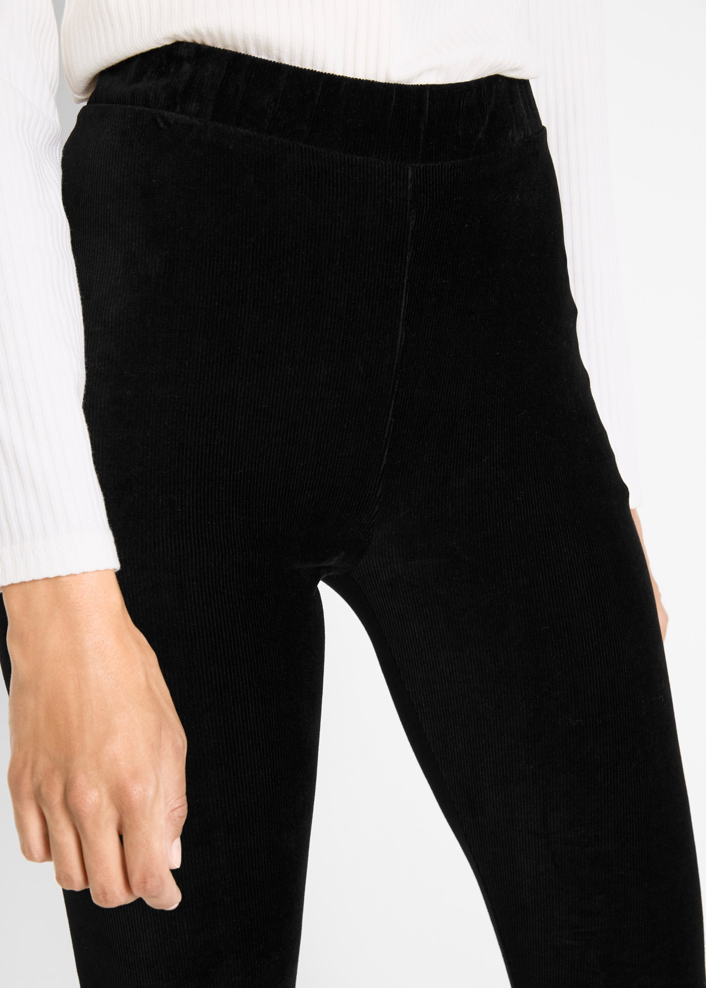 Thumbnail - bonprix Leggings "Feincord-Leggings mit breitem Komfortbund" Feincord-Leggings mit breitem Komfortbund