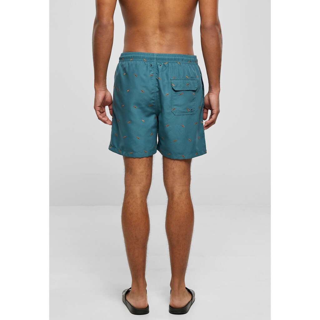 URBAN CLASSICS Badeshorts »Urban Classics Herren Embroidery Swim Shorts«