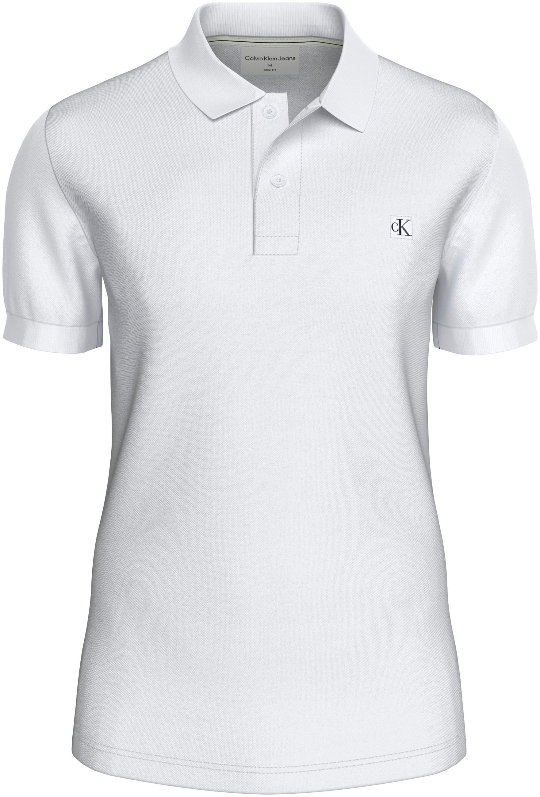 Calvin Klein Jeans Poloshirt "CK EMBRO BADGE SLIM POLO", mit Logopatch