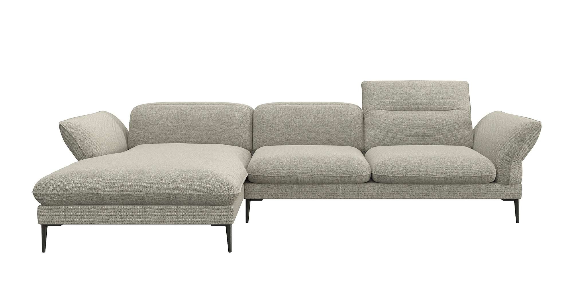 FLEXLUX Ecksofa "Salino, Funktionssofa mit Recamiere, Relaxsofa, Ecksofa", günstig online kaufen