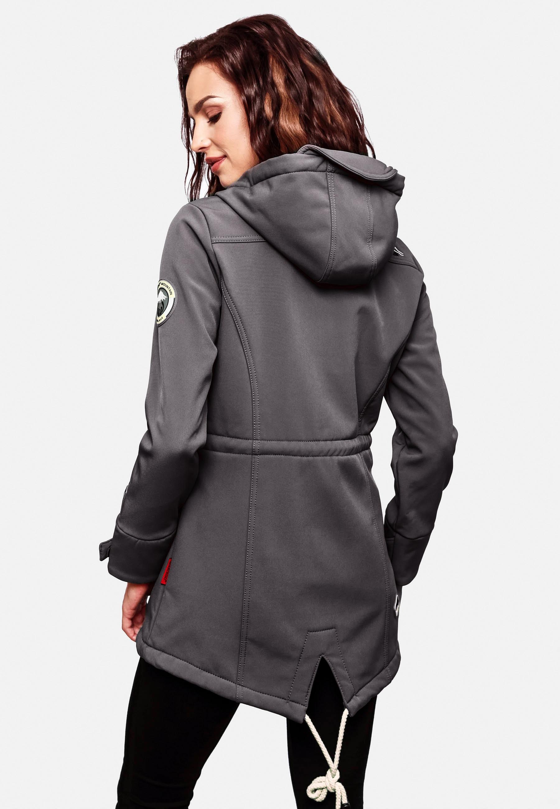 Marikoo Funktionsmantel »Zimtzicke«, Wasserdichter Softshell Parka mit Kapuze