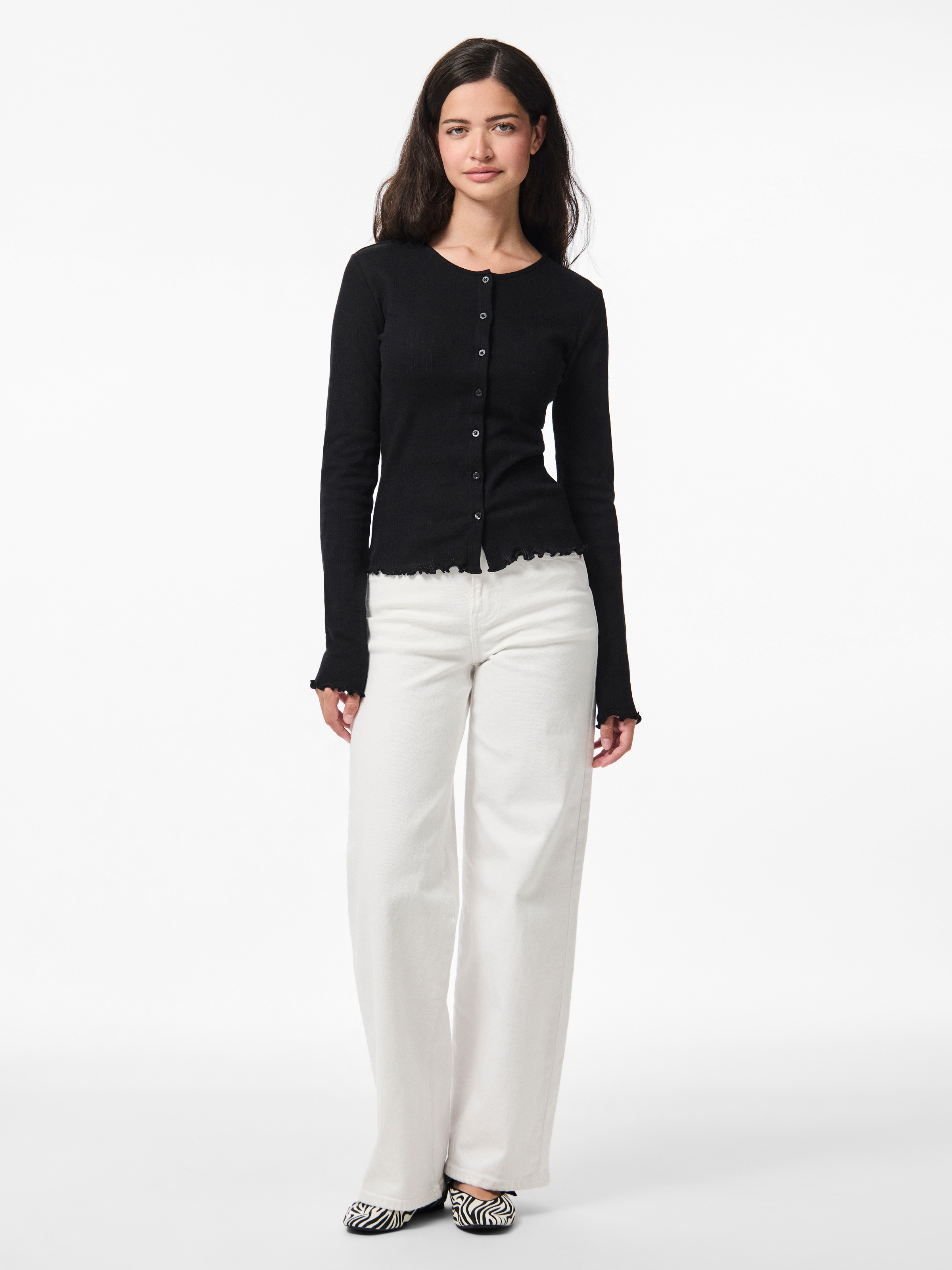 Thumbnail - pieces Strickjacke "PCMARIE LS POIN CARDIGAN JRS NOOS BC"