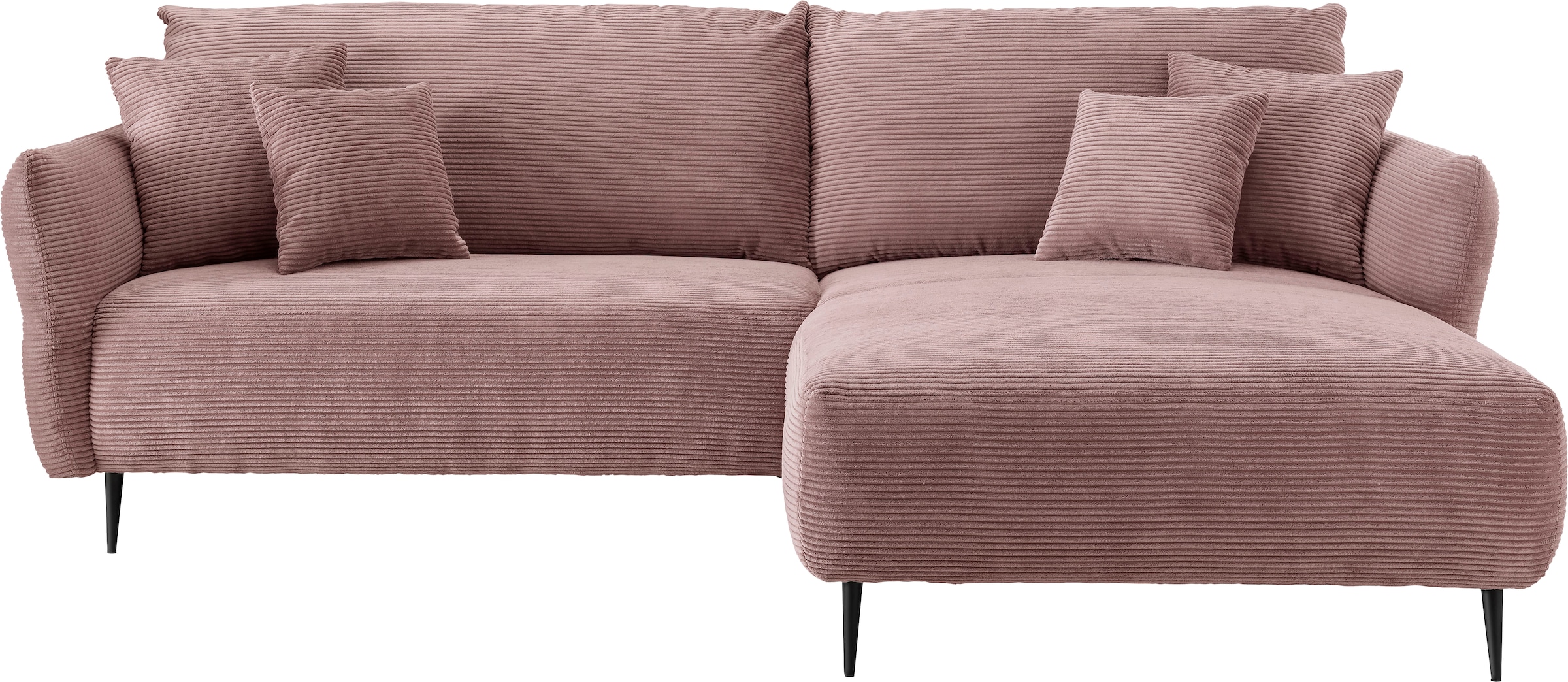 INOSIGN Ecksofa »Amarena L-Form«, inklusive Armlehnenverstellfunktion, 4x Zierkissen gratis