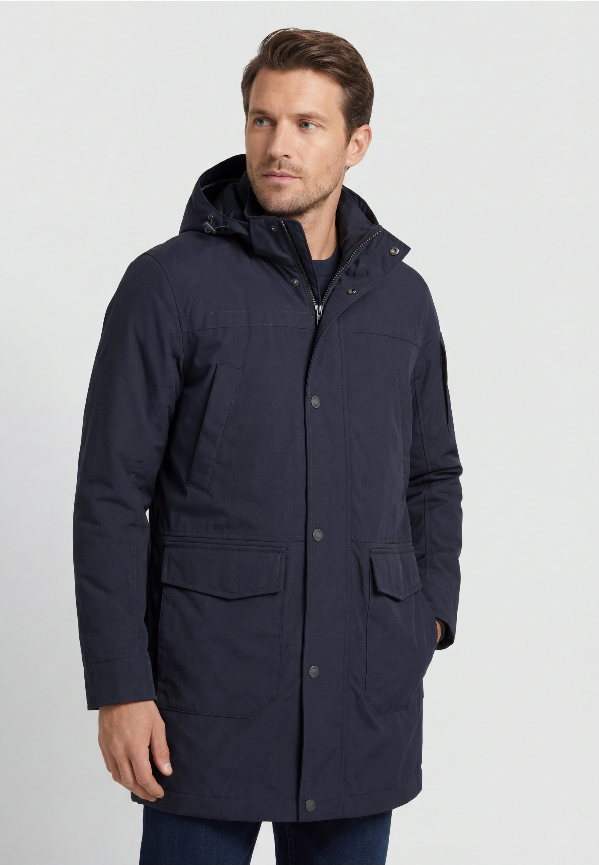 New Canadian Outdoorjacke 1 Stk. tlg. mit abnehmbarer, verstellbarer Kapuze