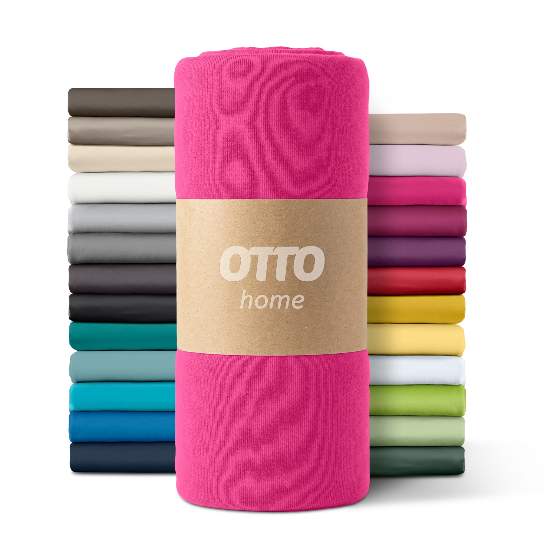 OTTO home Spannbettlaken "PAPRIKA Microfaser-Jersey, pflegeleicht" Bettlaken Laken in Jersey Qualität, schnelltrocknend