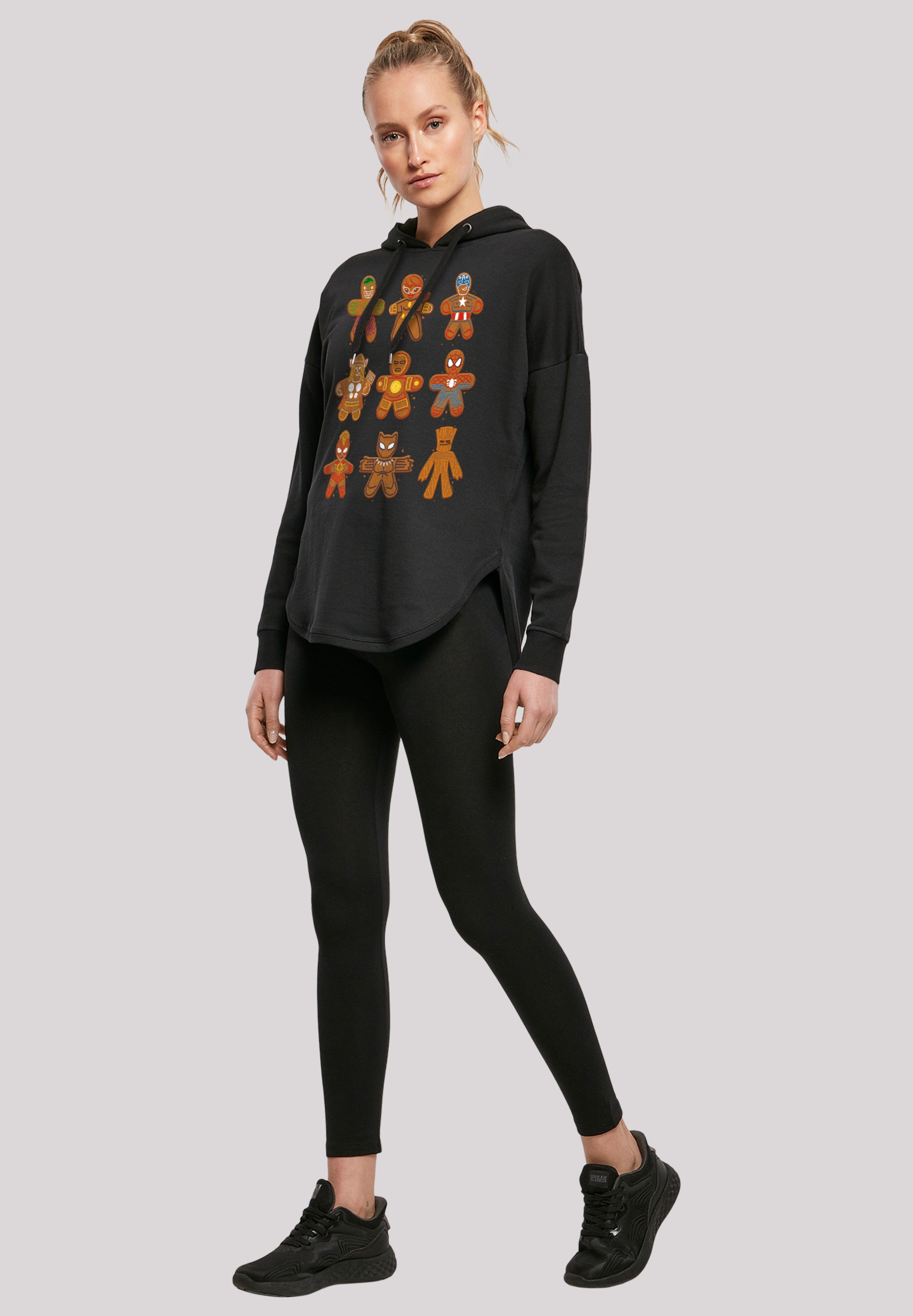 F4NT4STIC Kapuzenpullover »Marvel Universe Christmas Lebkuchen«, Print