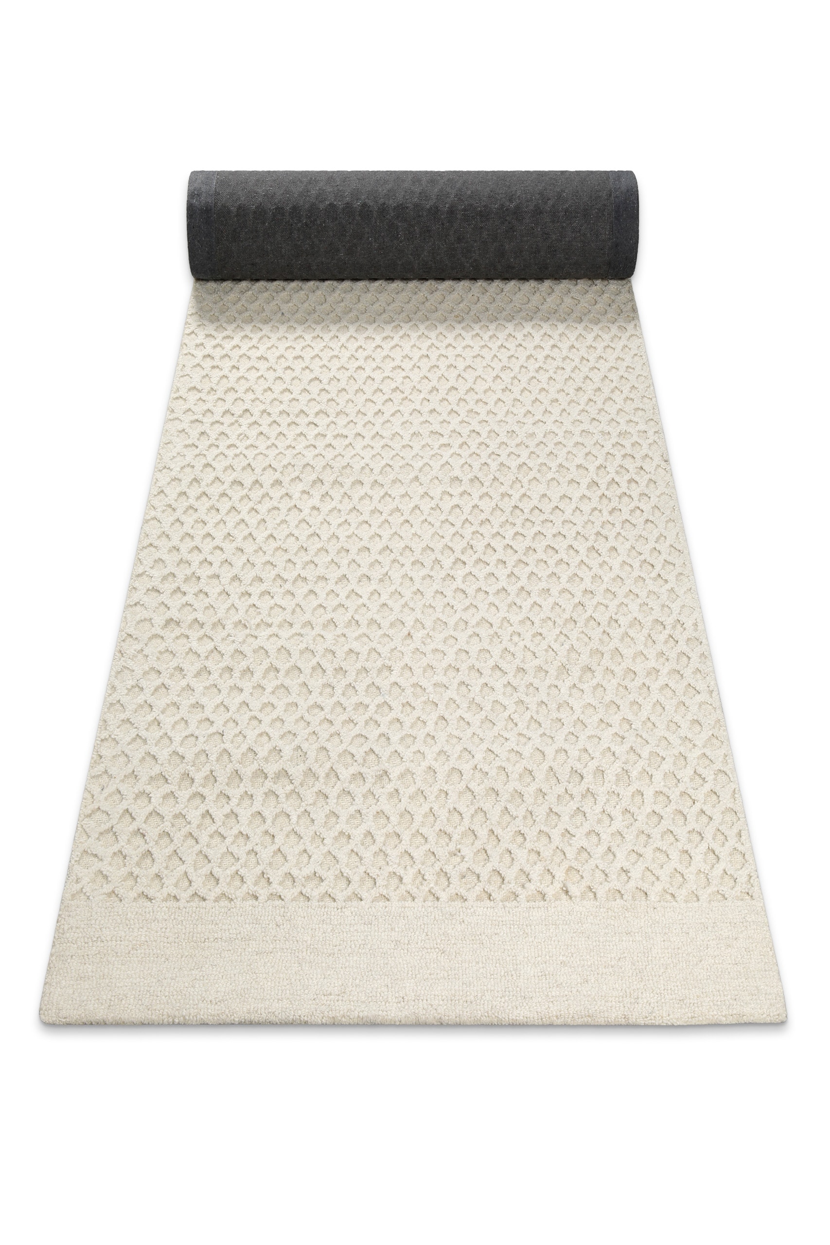 Wecon home Wollteppich »Hamptons THIRTYEIGHT«, rechteckig, 11 mm Höhe, Läufer, Schurwolle, Kurzflor, Wohn- & Schlafzimmer, elegant, Waben