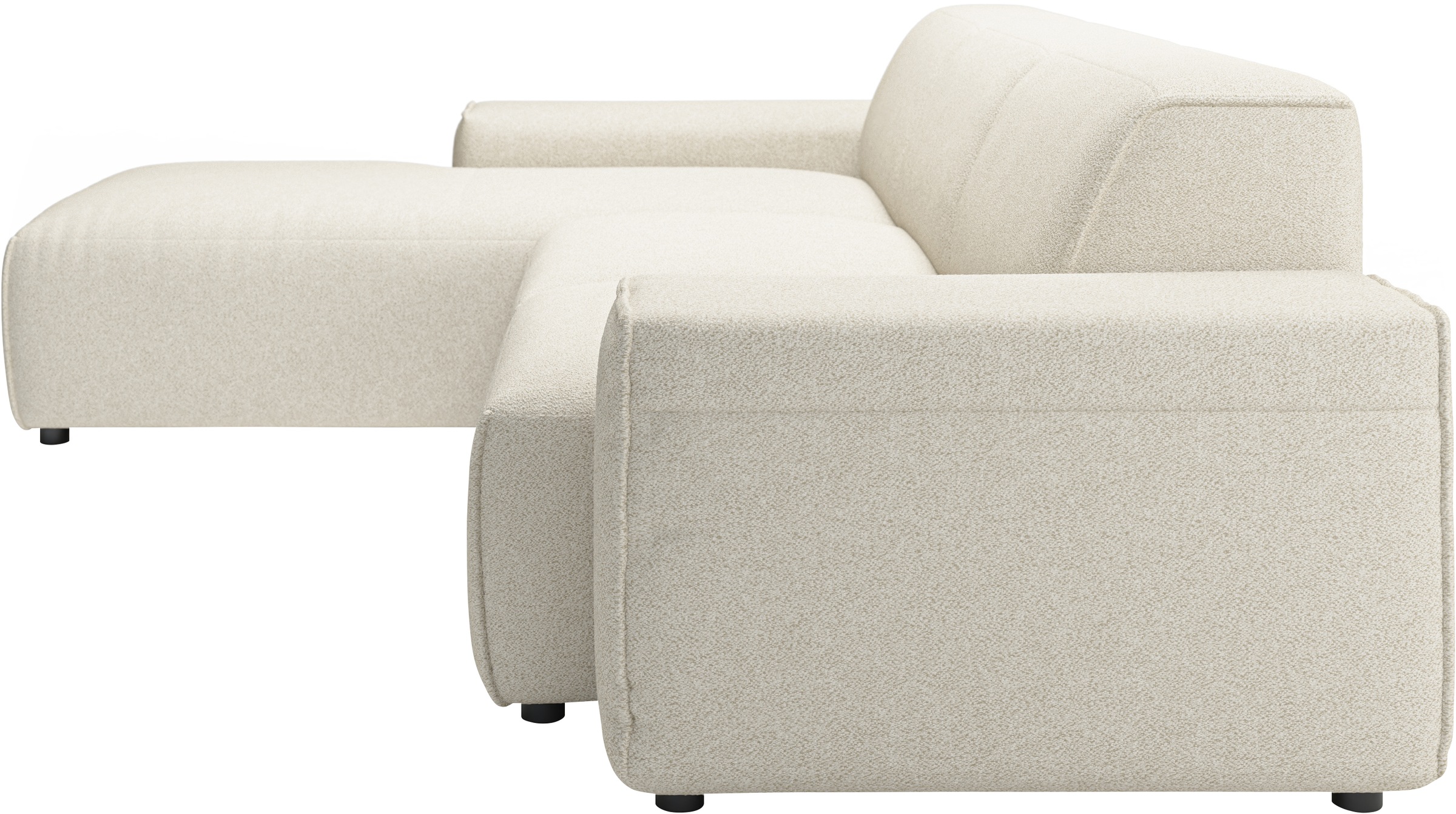andas Ecksofa »Glimminge L-Form auch in Breitcord, Feincord + Easy care-Bezug,«, Breite 264, Zierkissen