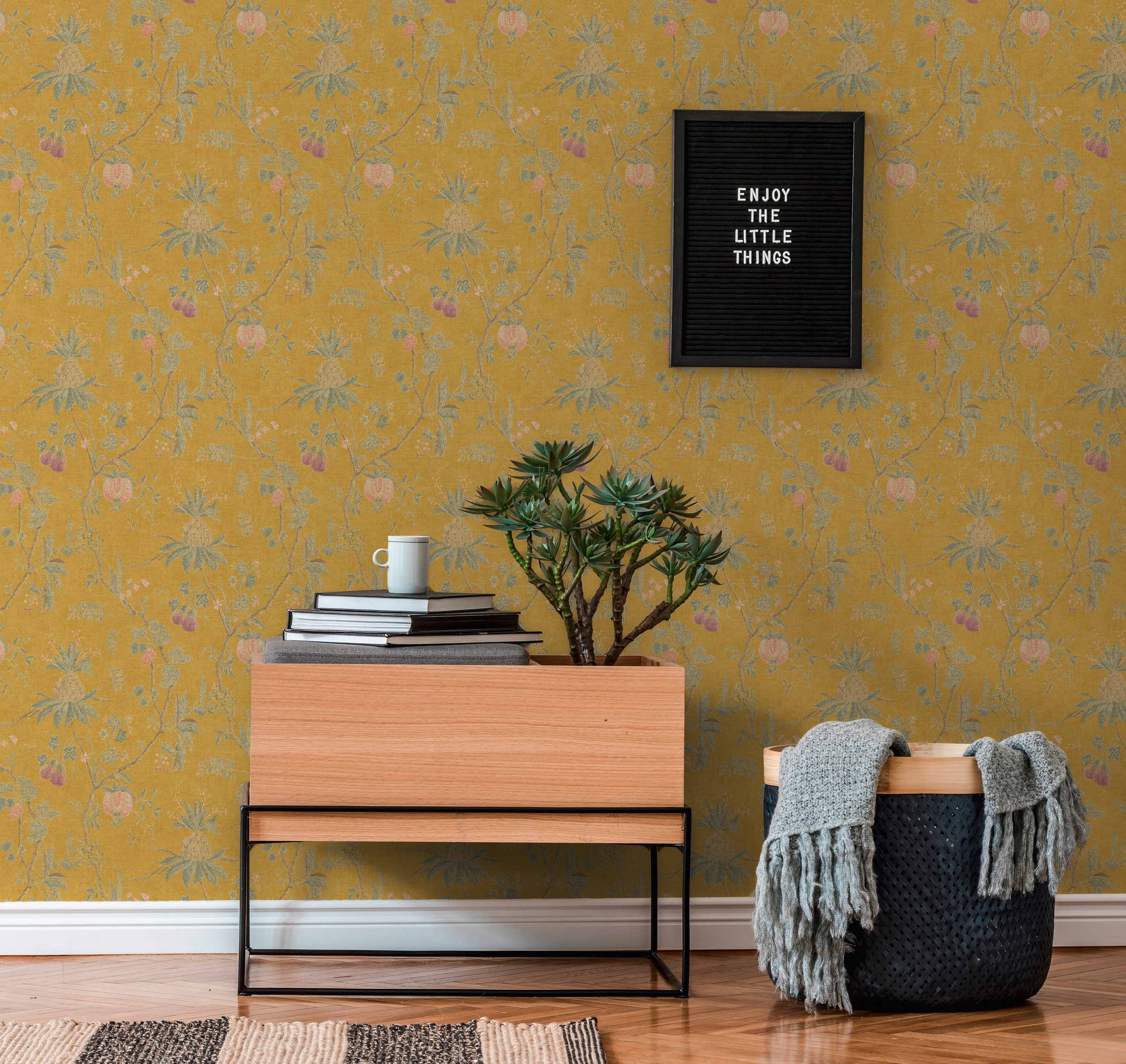 living walls Vliestapete »Paradise Garden«, floral-geblümt, Floral Tapete Blumen Tapeten Wohnzimmer Schlafzimmer Küche Flur Design