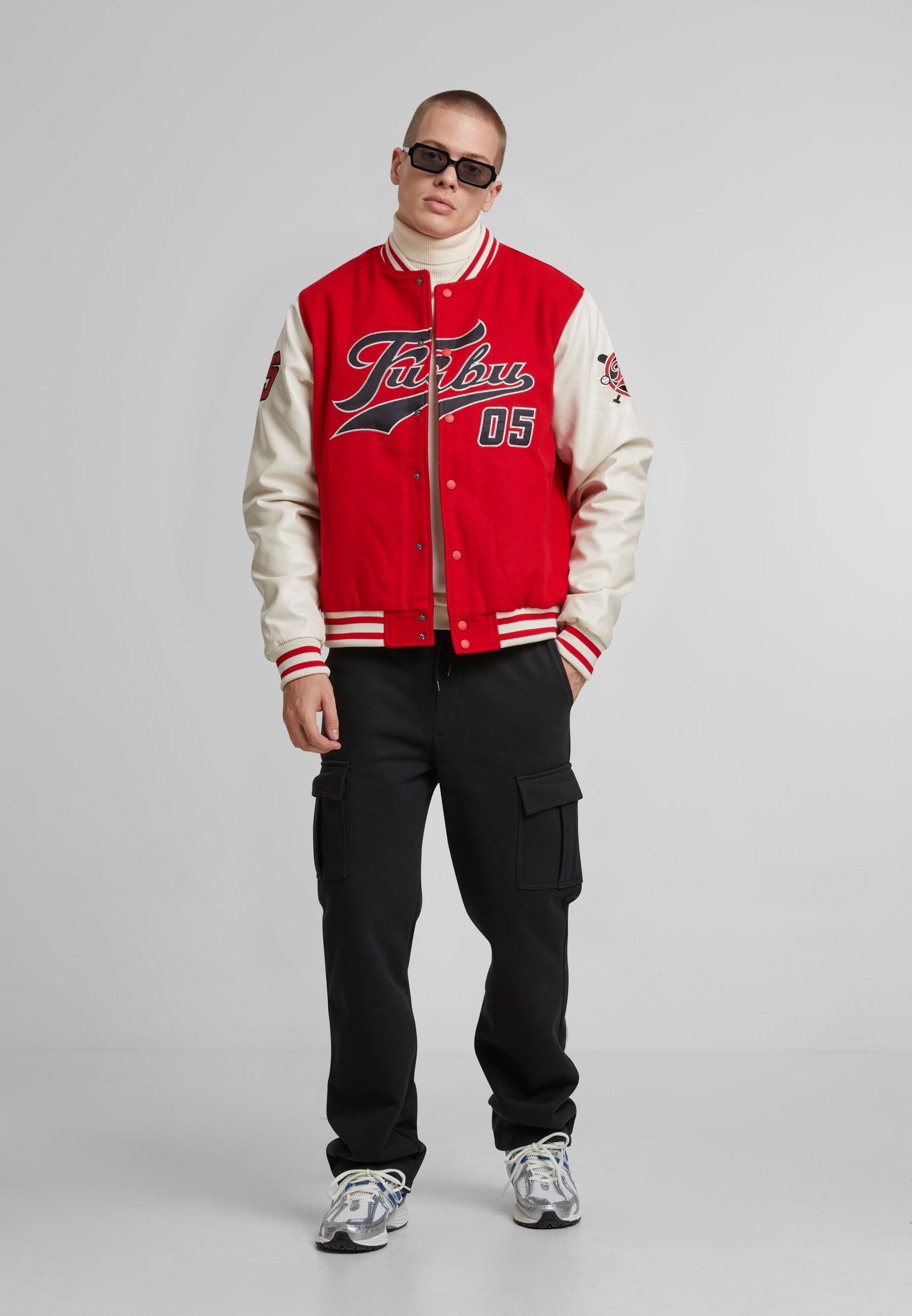 Fubu Collegejacke »Fubu FM243-003-1 Fubu Varsity Block College Jacket« 1 Stk. tlg. ohne Kapuze