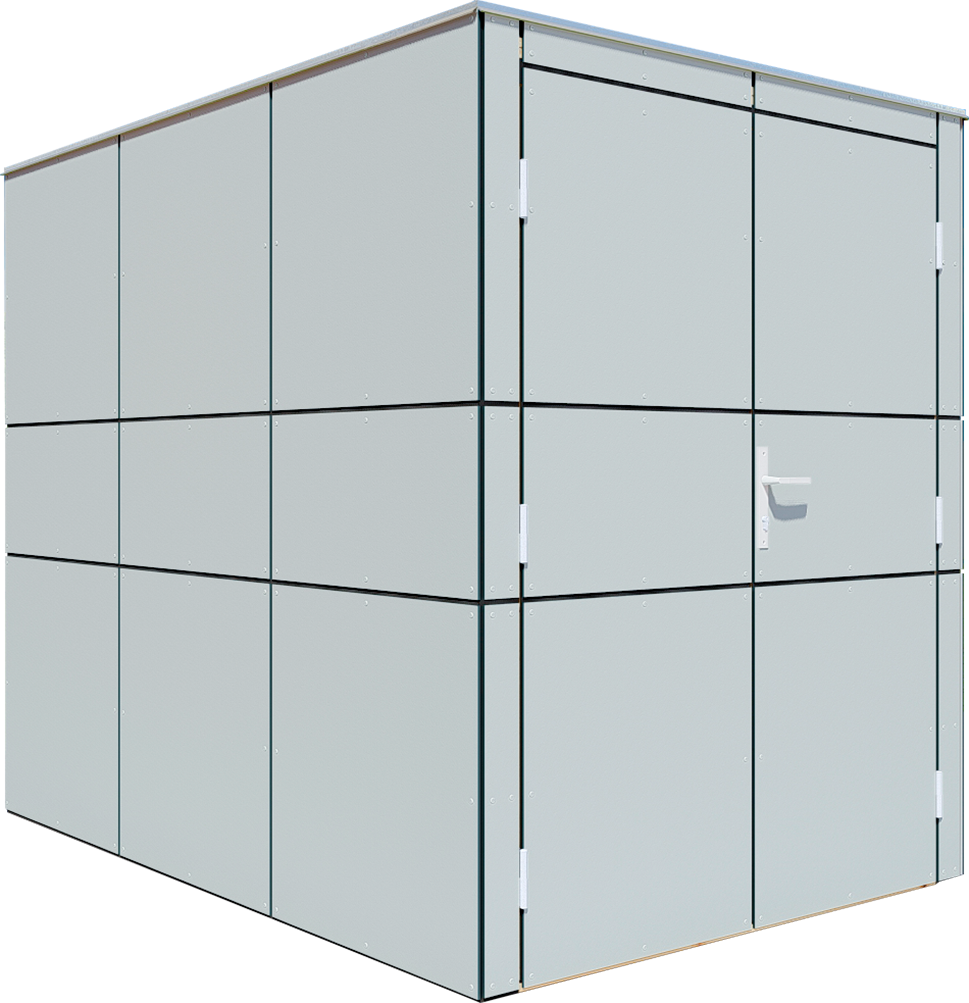 BERTILO Fahrradbox »HPL Bike in verschiedenen Farben«, HPL, witterungsbeständig, farbstabil, BxTxH: 155x235x194 cm