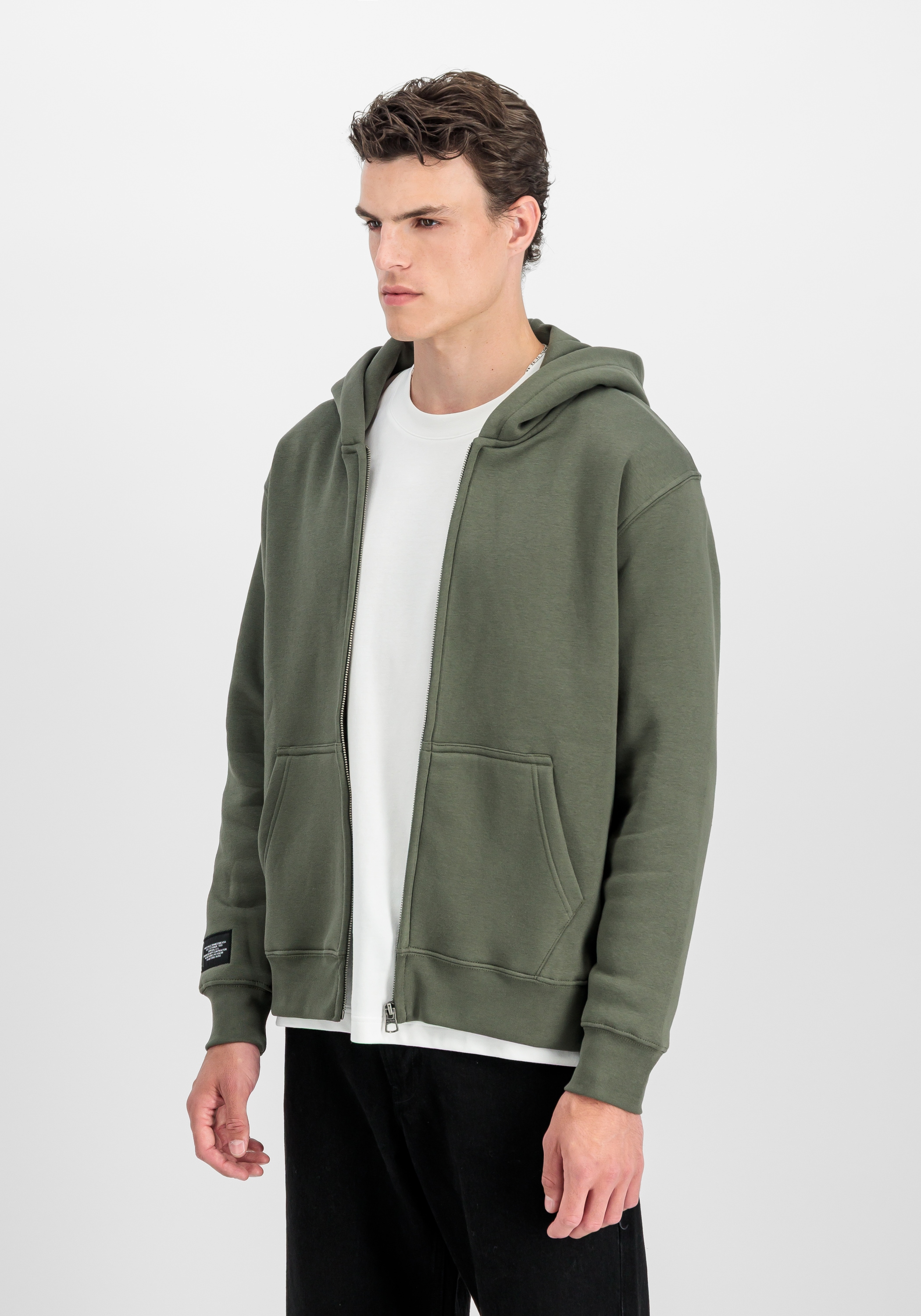 Alpha Industries 1100000002199 "Label Hoodie Zip Backprint"