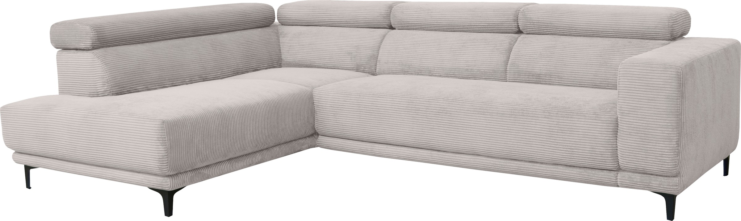 Thumbnail - alina Ecksofa "Hikari" wahlweise mit Sitzvorzug, in modernem Cordstoff, Breite 302 cm