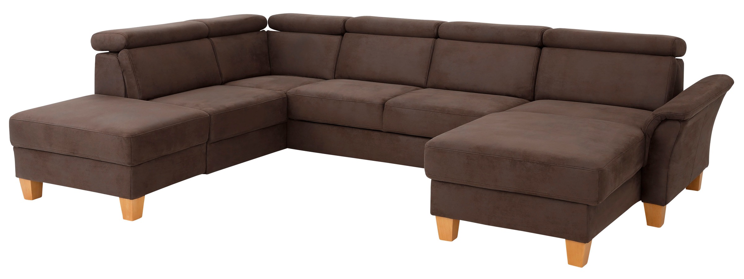 Thumbnail - Home affaire Wohnlandschaft "Conville U-Form", Kopfteilverstellung wahlweise mit Bettfunktion und Bettkasten