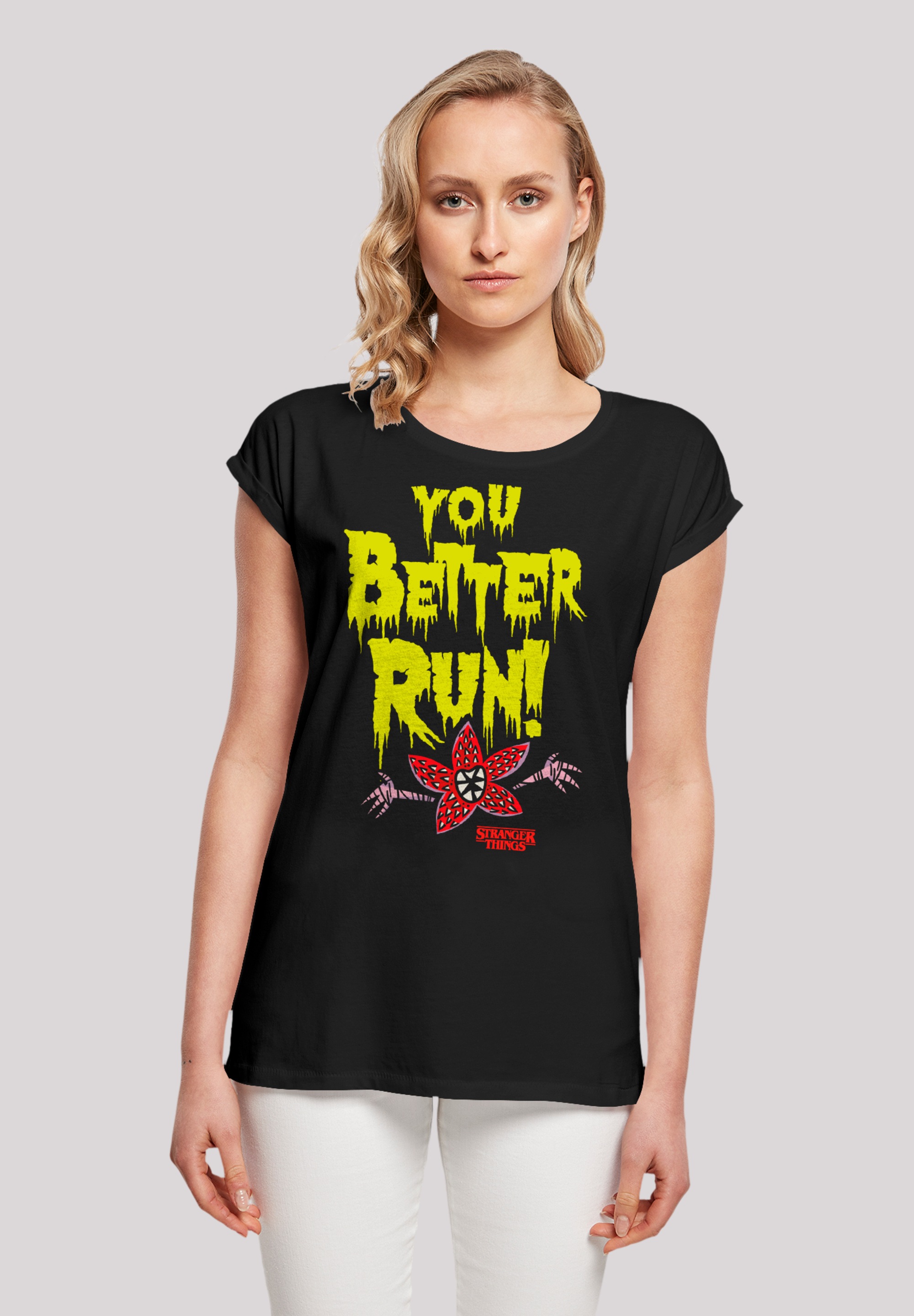 T-Shirt »Stranger Things You Better Run«, Premium Qualität