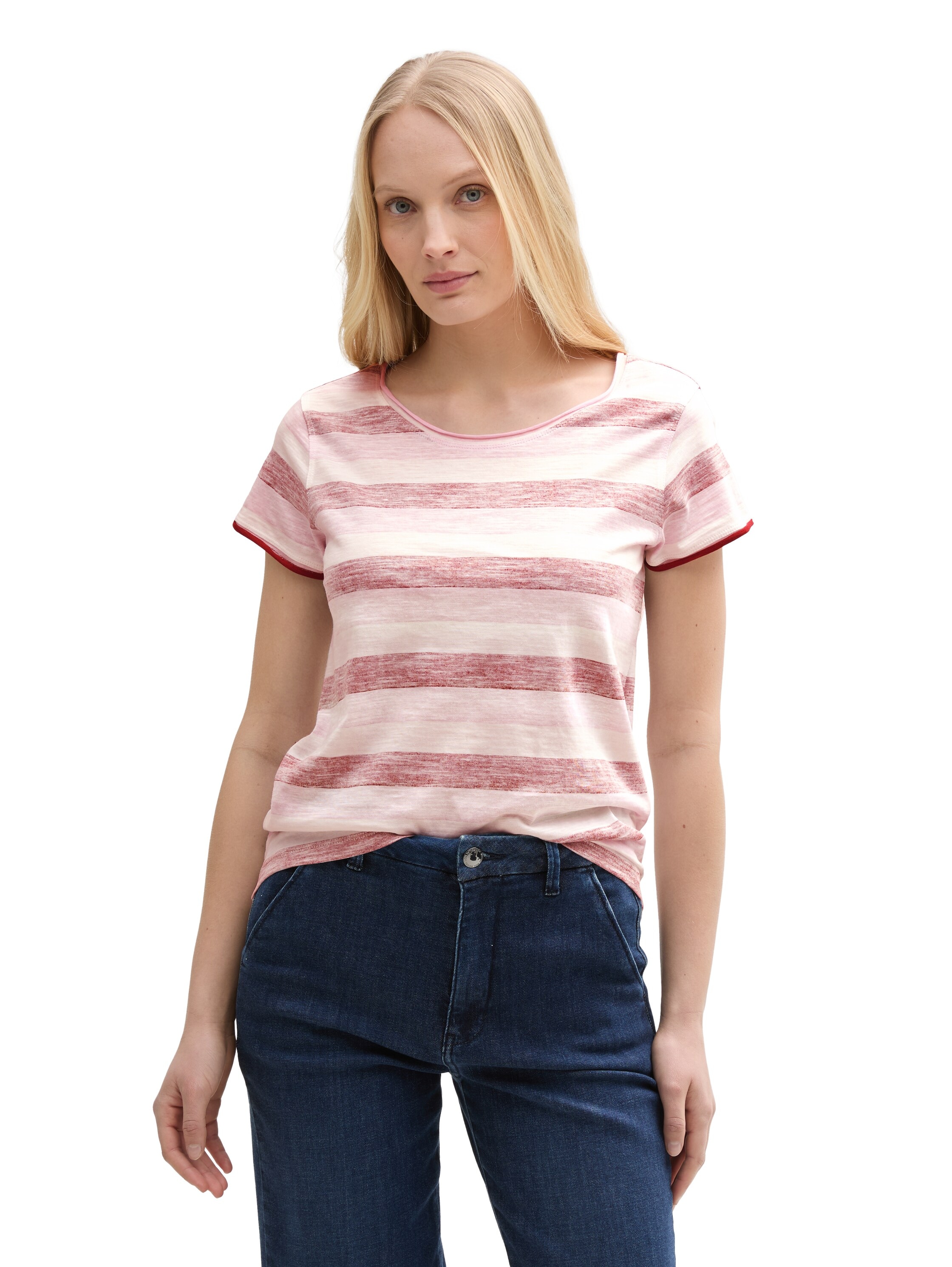 TOM TAILOR T-Shirt, mit All-Over Print günstig online kaufen