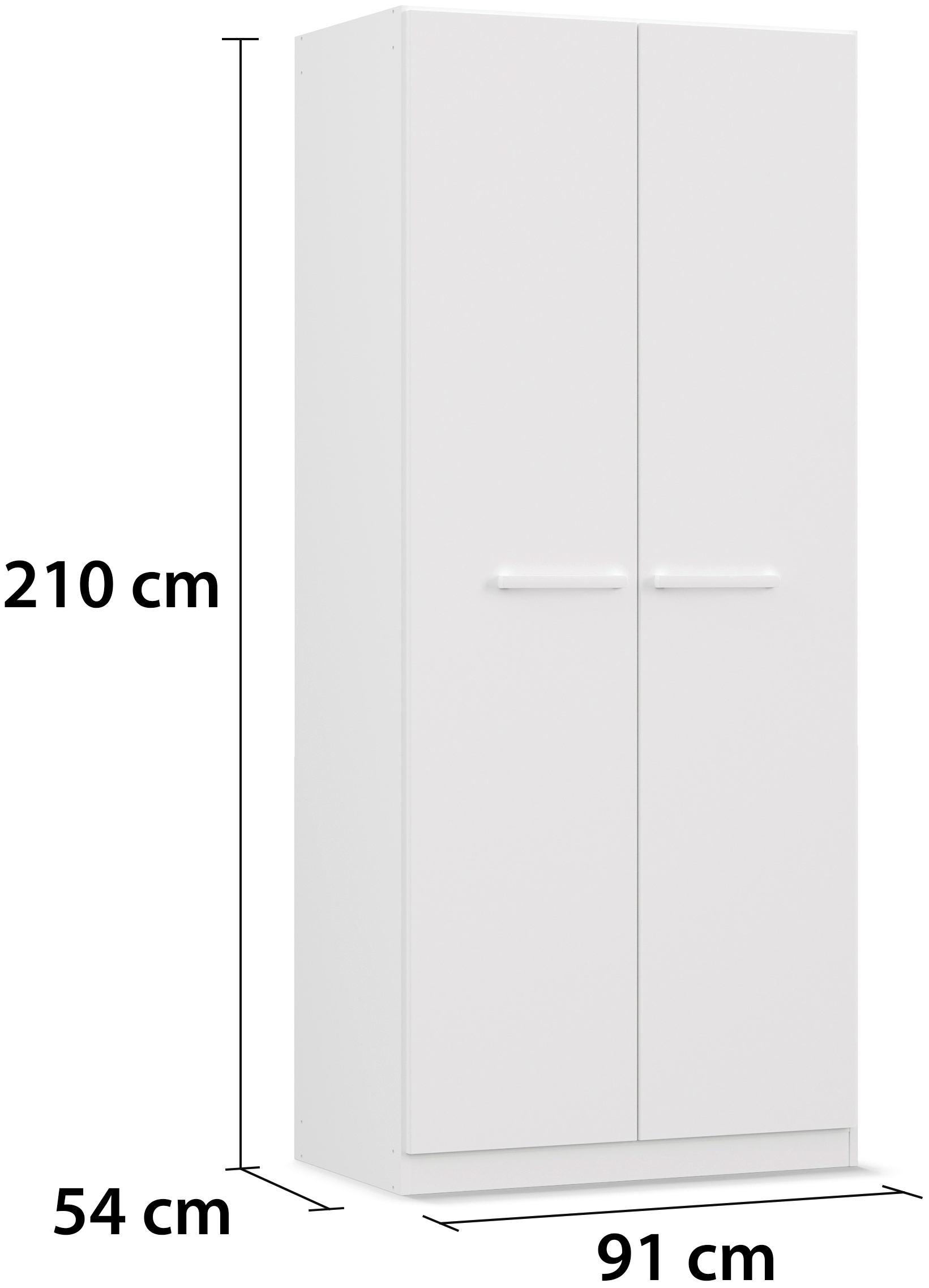 rauch Drehtürenschrank »Kleiderschrank Schrank Garderobe Garderobenschrank Stauraumwunder MODI«, optional mit Spiegel MADE IN GERMANY