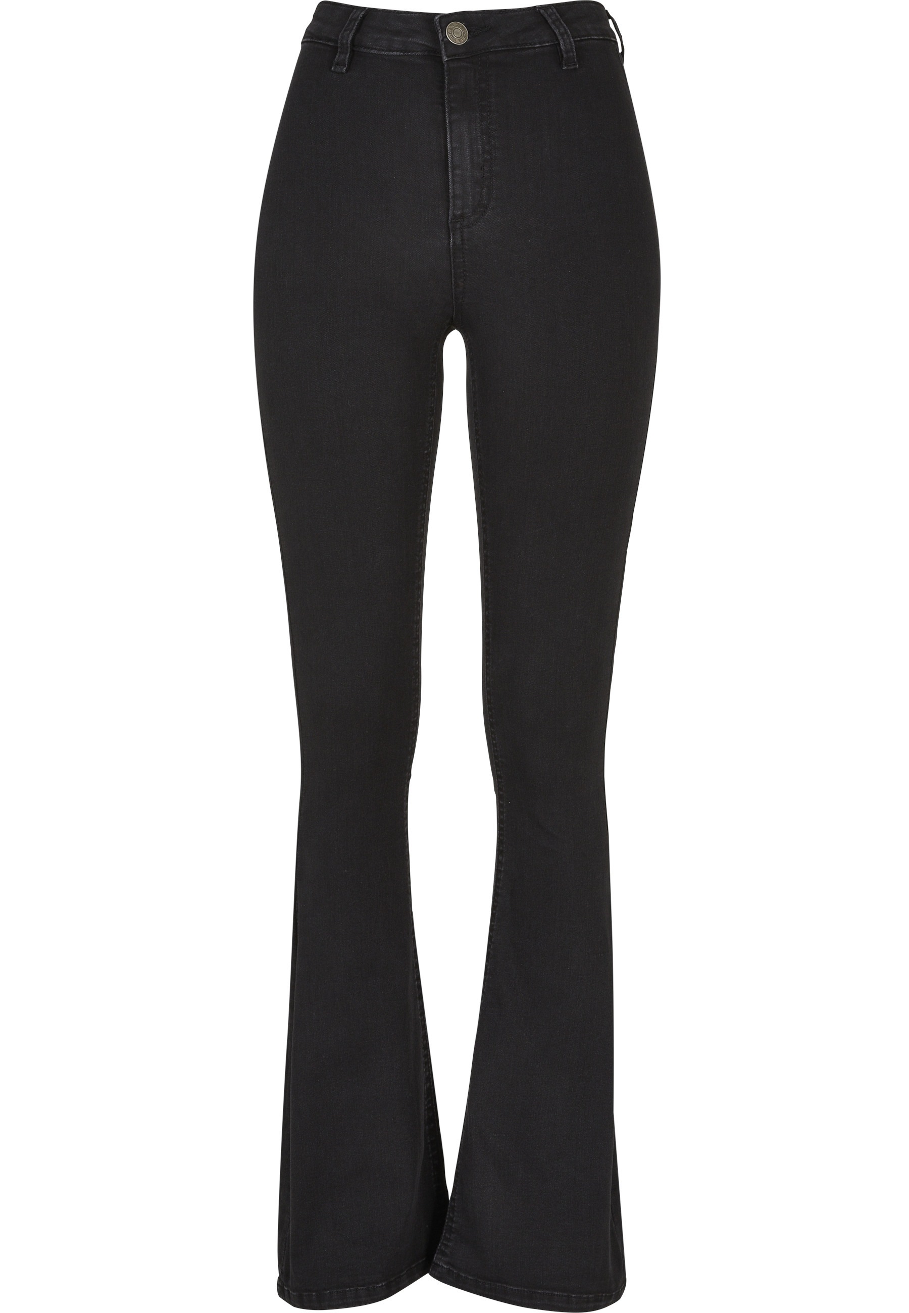 URBAN CLASSICS Bootcut-Jeans "Urban Classics Damen Ladies Super Stretch Bootcut Denim Pants" 1 Stk.