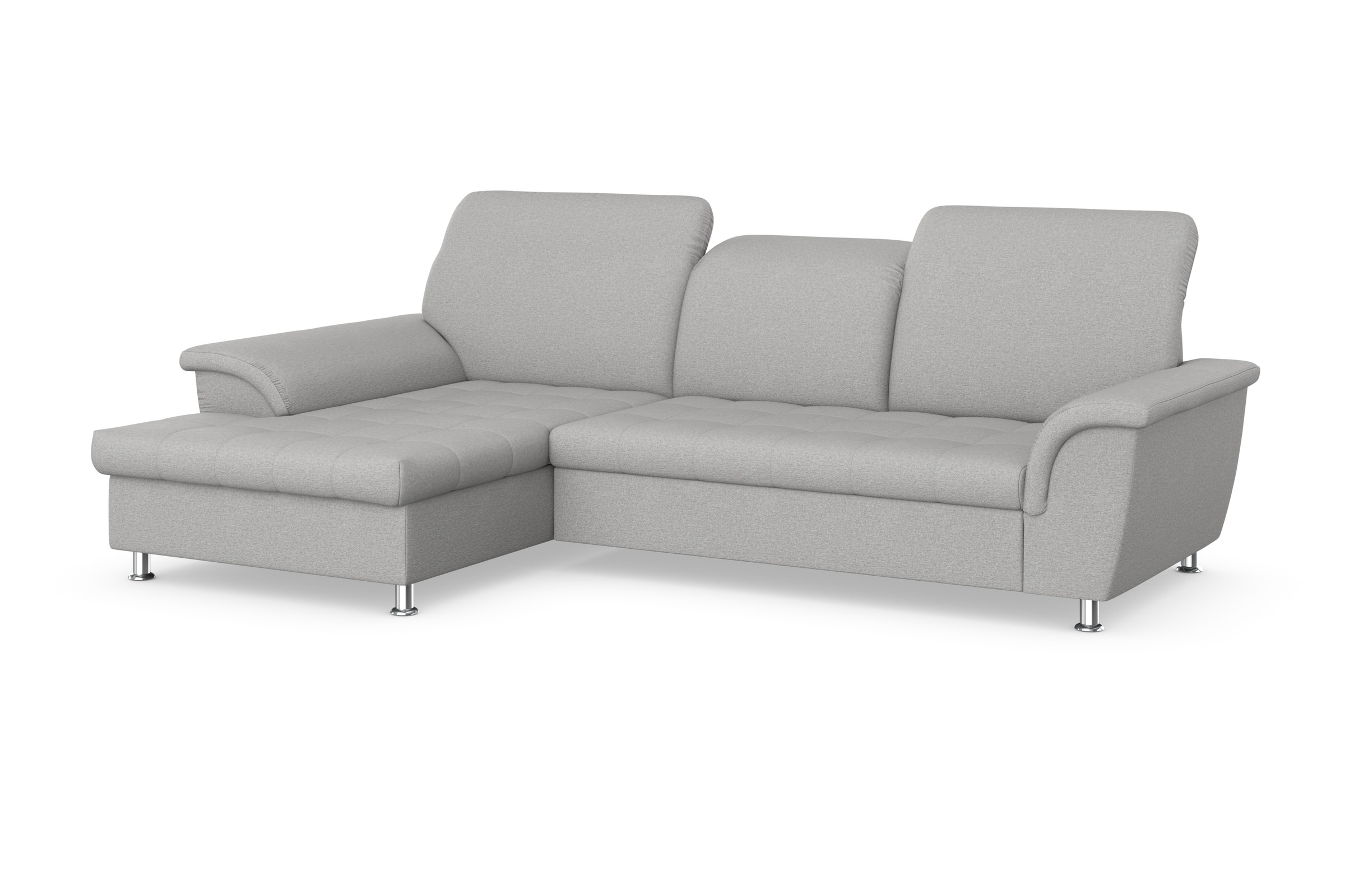 DOMO collection Ecksofa Franzi, wahlweise mit Bettfunktion, Bettkasten und Kopfteilverstellung