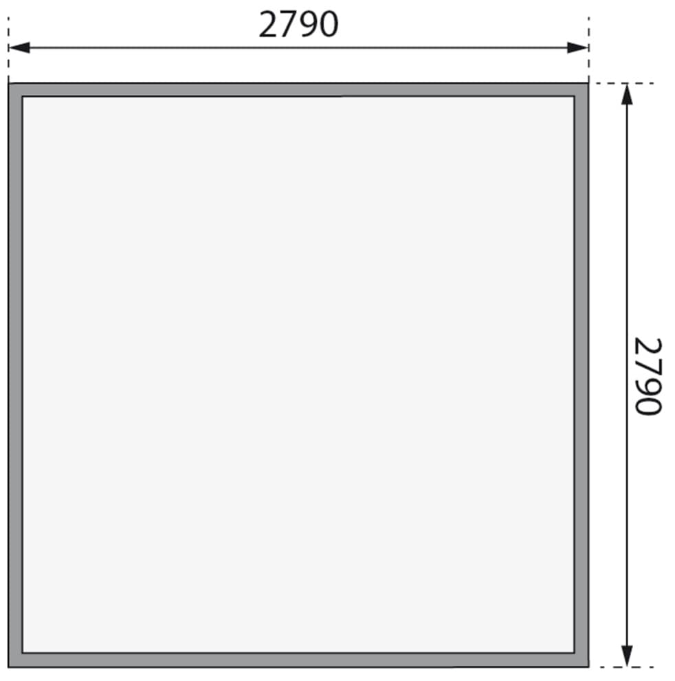 Karibu Gartenhaus »Trittau 3«, 40 mm Wandstärke, mit Fenster