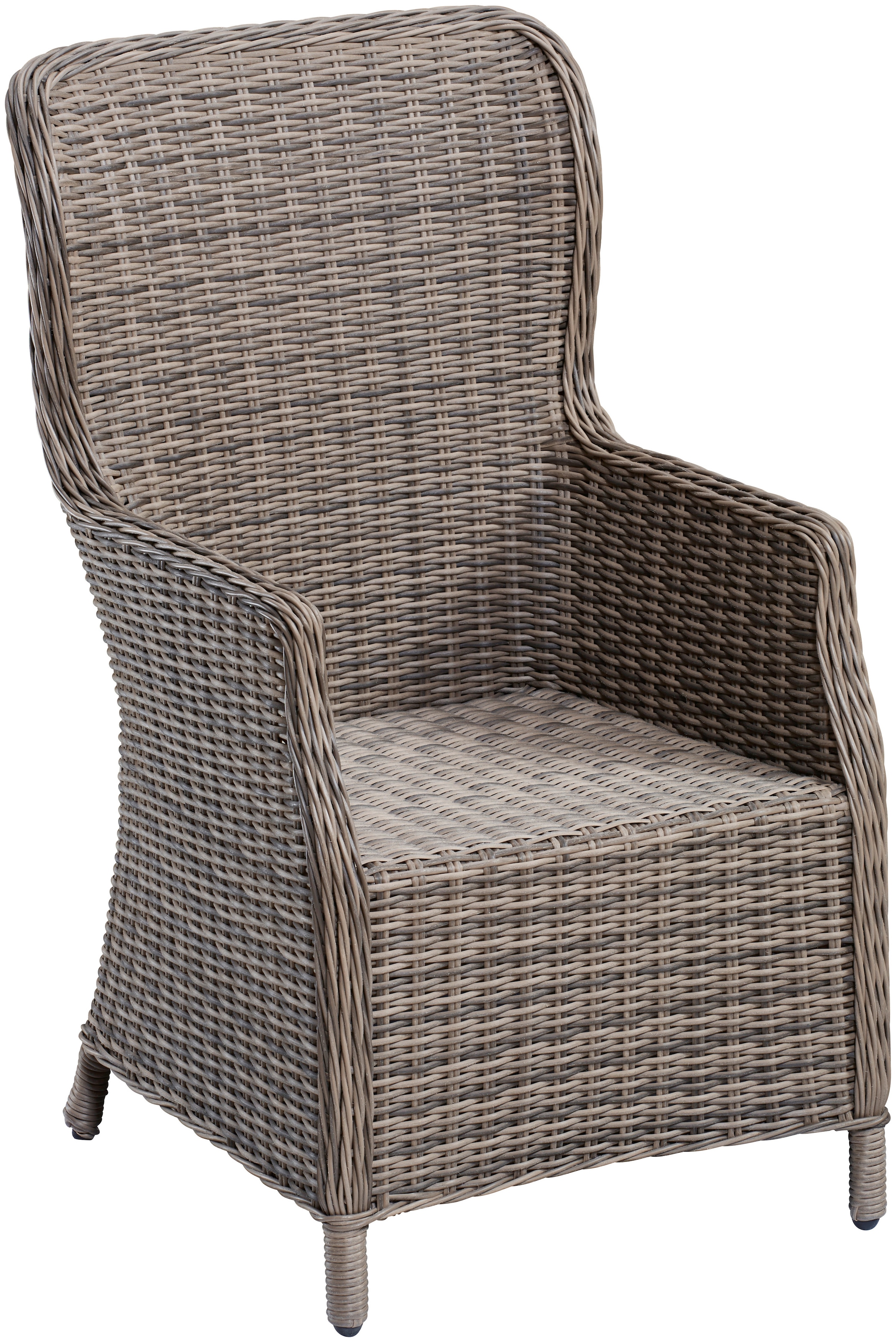 MERXX Garten-Essgruppe »Riviera«, (13 tlg., 6x Sessel inkl. Sitz- und Rückenkissen, 1x Tisch 200x100 cm), Polyrattan, Stahl, inkl. Auflagen, geeignet für 6 Personen