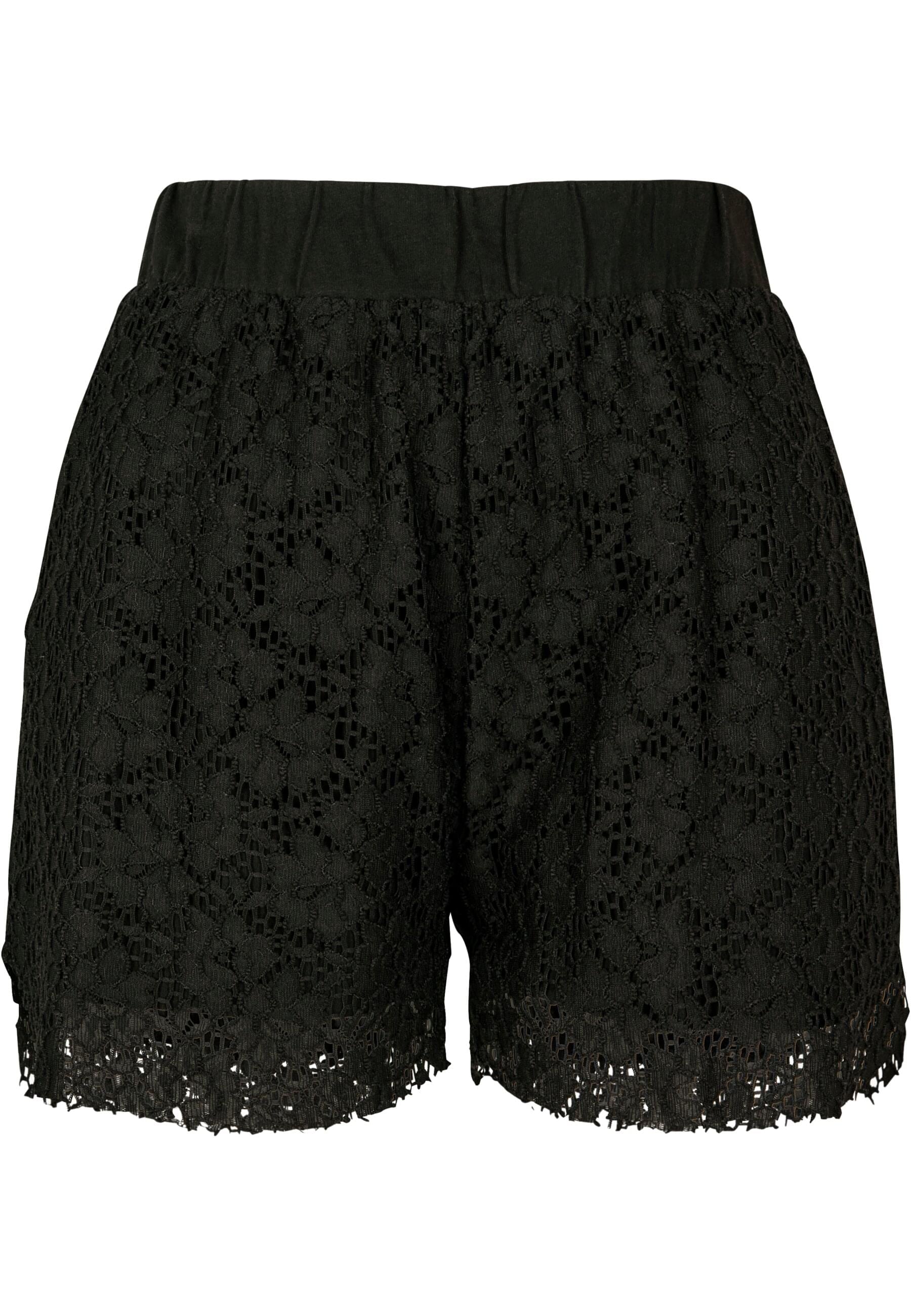 URBAN CLASSICS Stoffhose "Urban Classics Damen Ladies Laces Shorts", (1 tlg.)