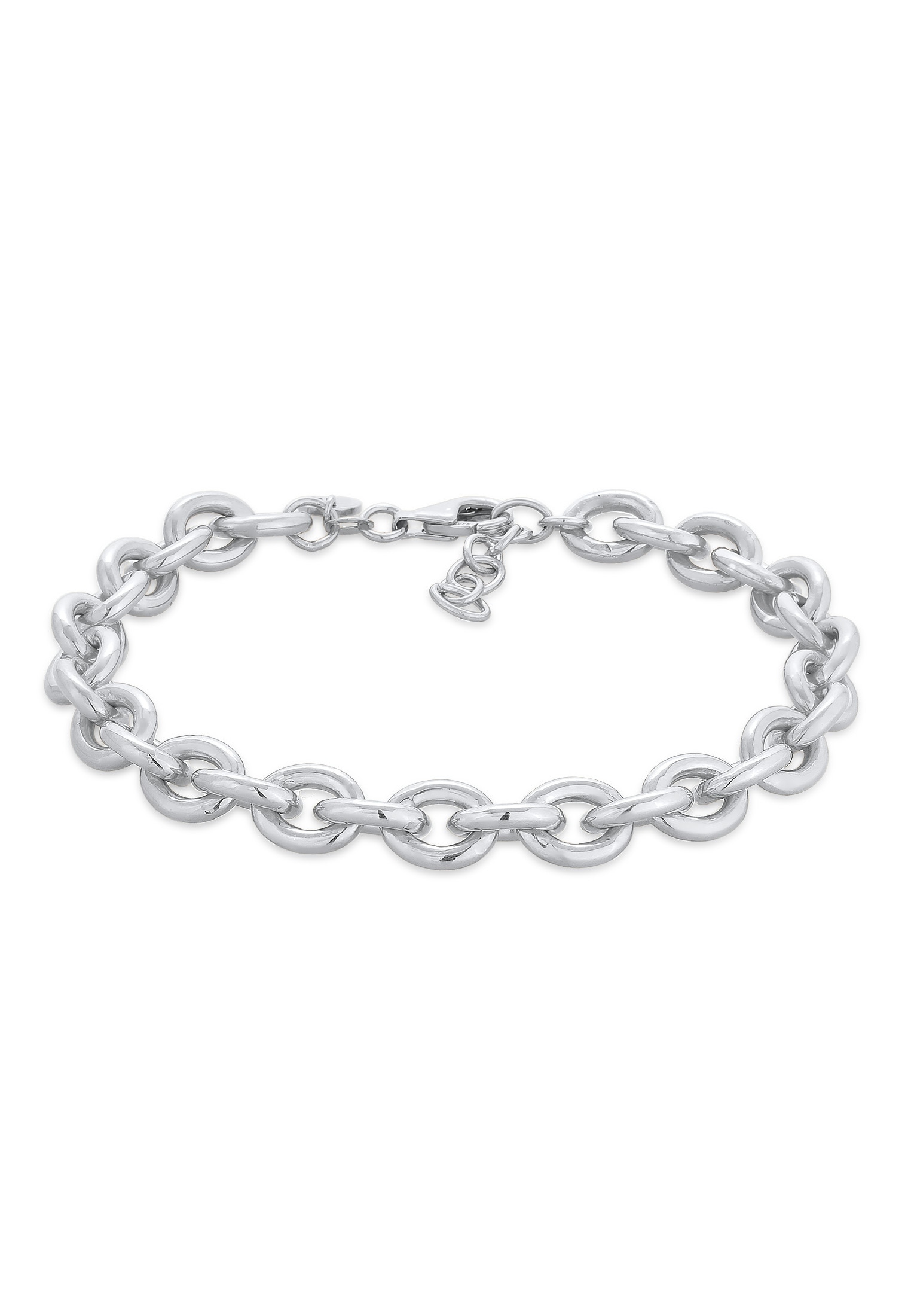 ELLI PREMIUM Damen Armkette "Armband Grobe Ankerkette Rolokette Elegant 925 Silber", 190, Silber 925 (Sterlingsilber), silber, Silber 925