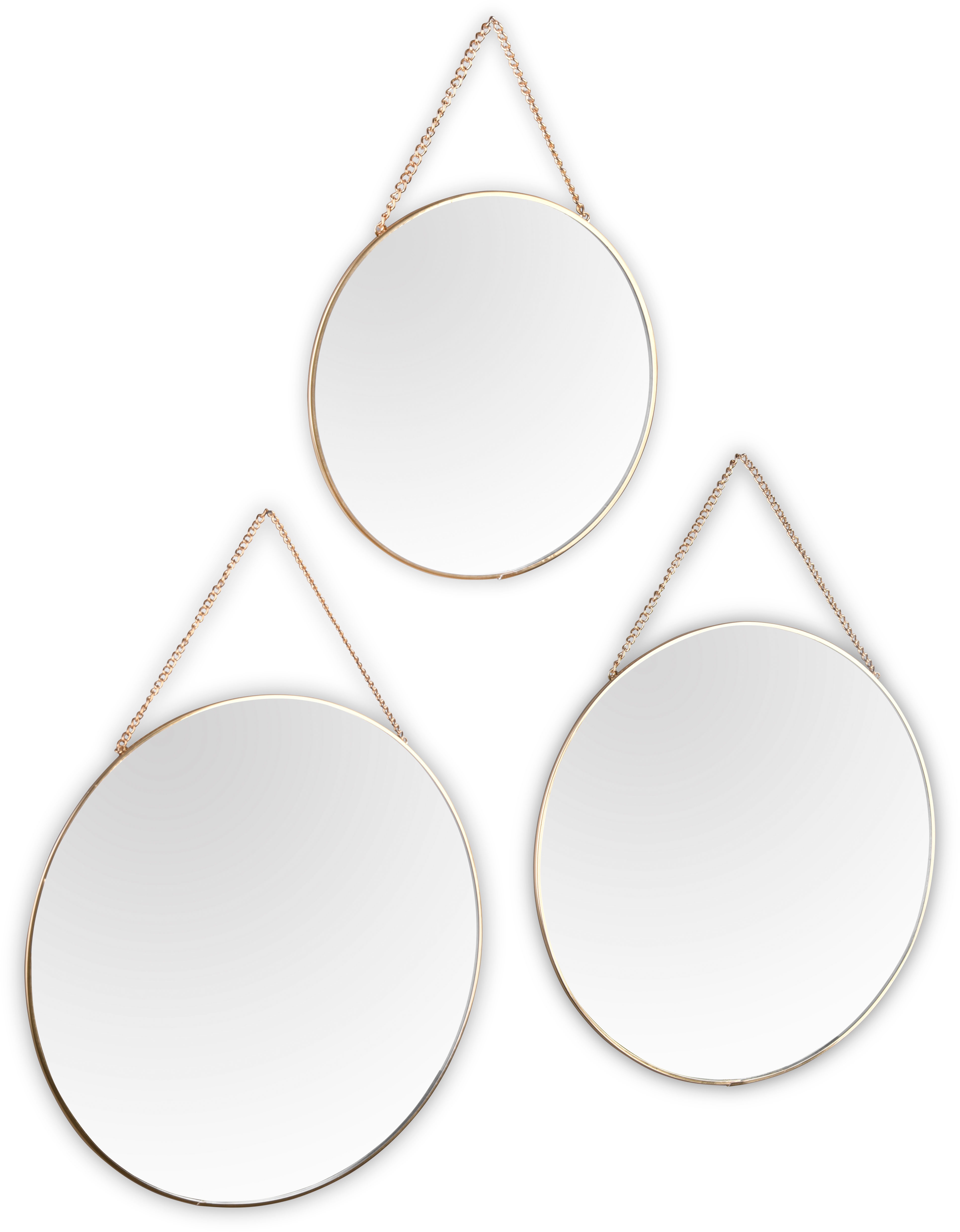 Thumbnail - MIRRORS AND MORE Dekospiegel "Gloria", (Set, 3 St.), Wandspiegel