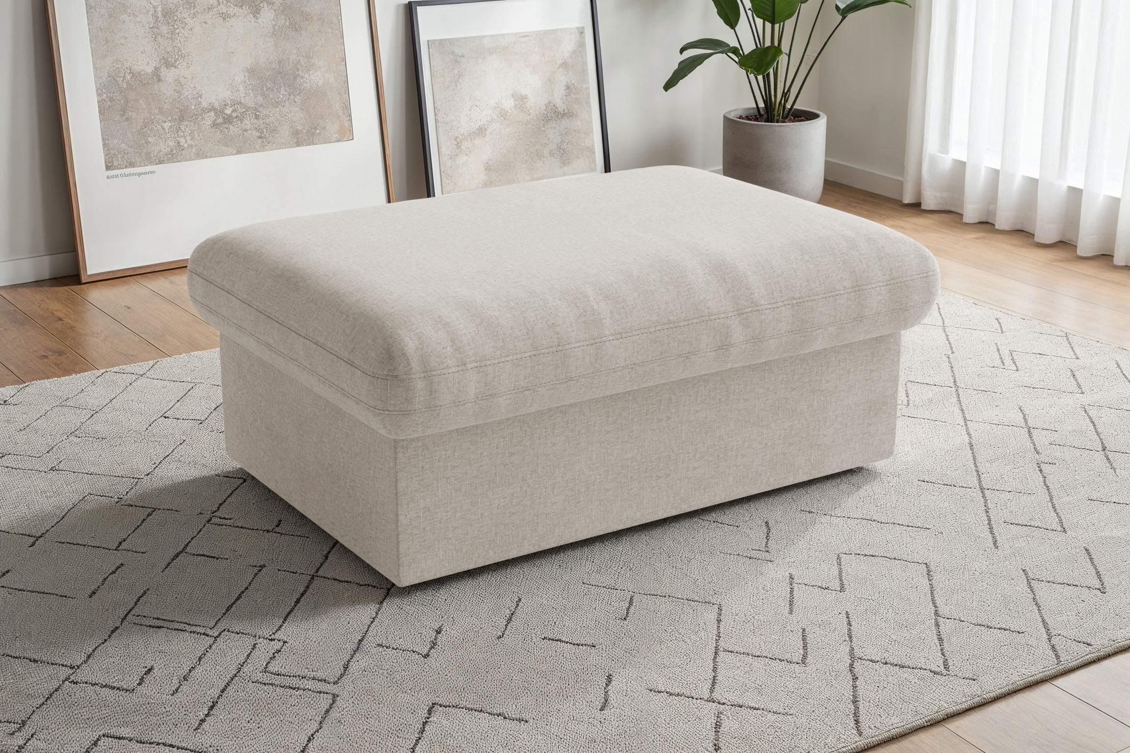 sit&more Polsterhocker "Moreno, B: 90 cm" mit Stauraum, individuell kombinierbar