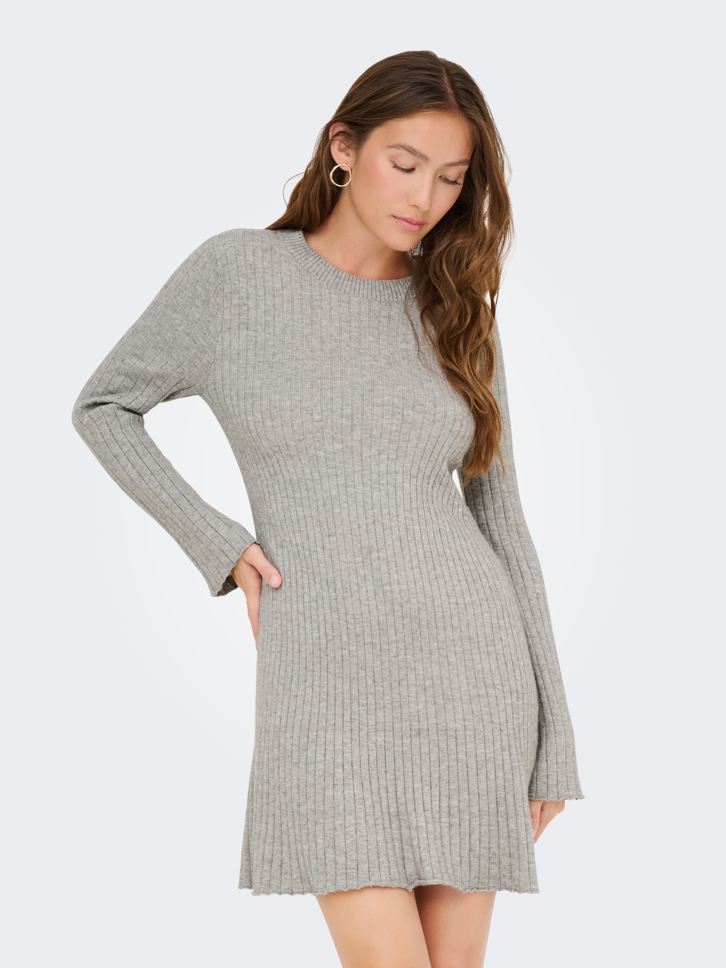 ONLY Minikleid "ONLMICHELLA LS O-NECK DRESS KNT", Sommerkleid günstig online kaufen