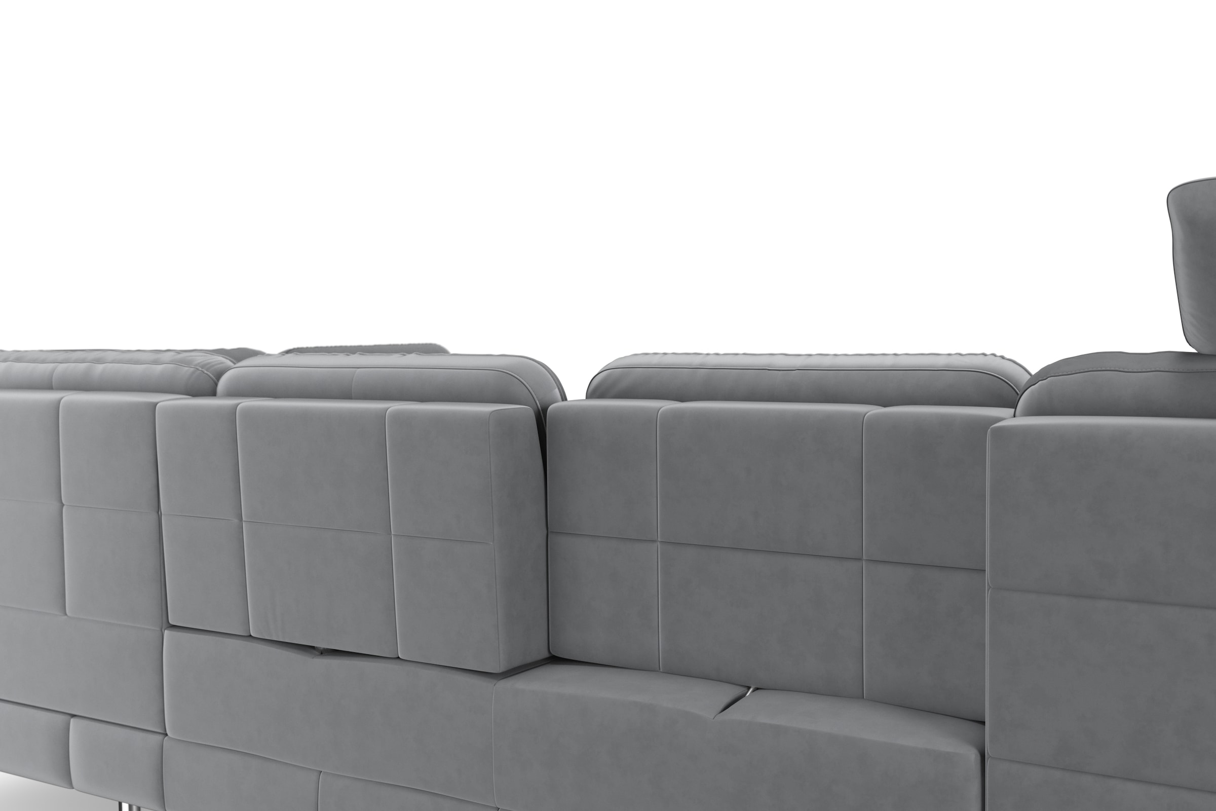 sit&more Wohnlandschaft »Bendigo U-Form«, inklusive Sitztiefenverstellung, Bodenfreiheit 15 cm, in 2 Fußfarben