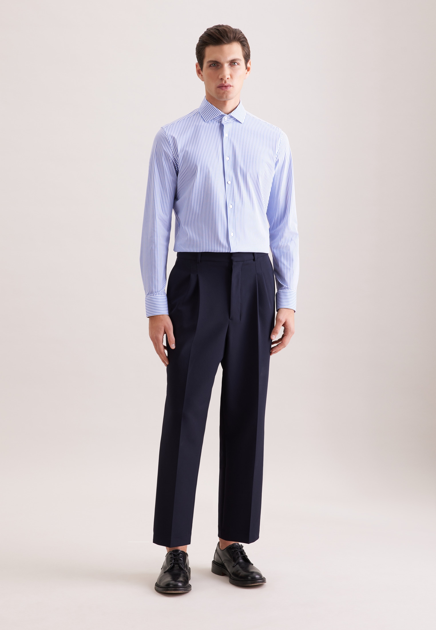 seidensticker Businesshemd »Schwarze Rose« Slim 1/1 Kentkragen Druck