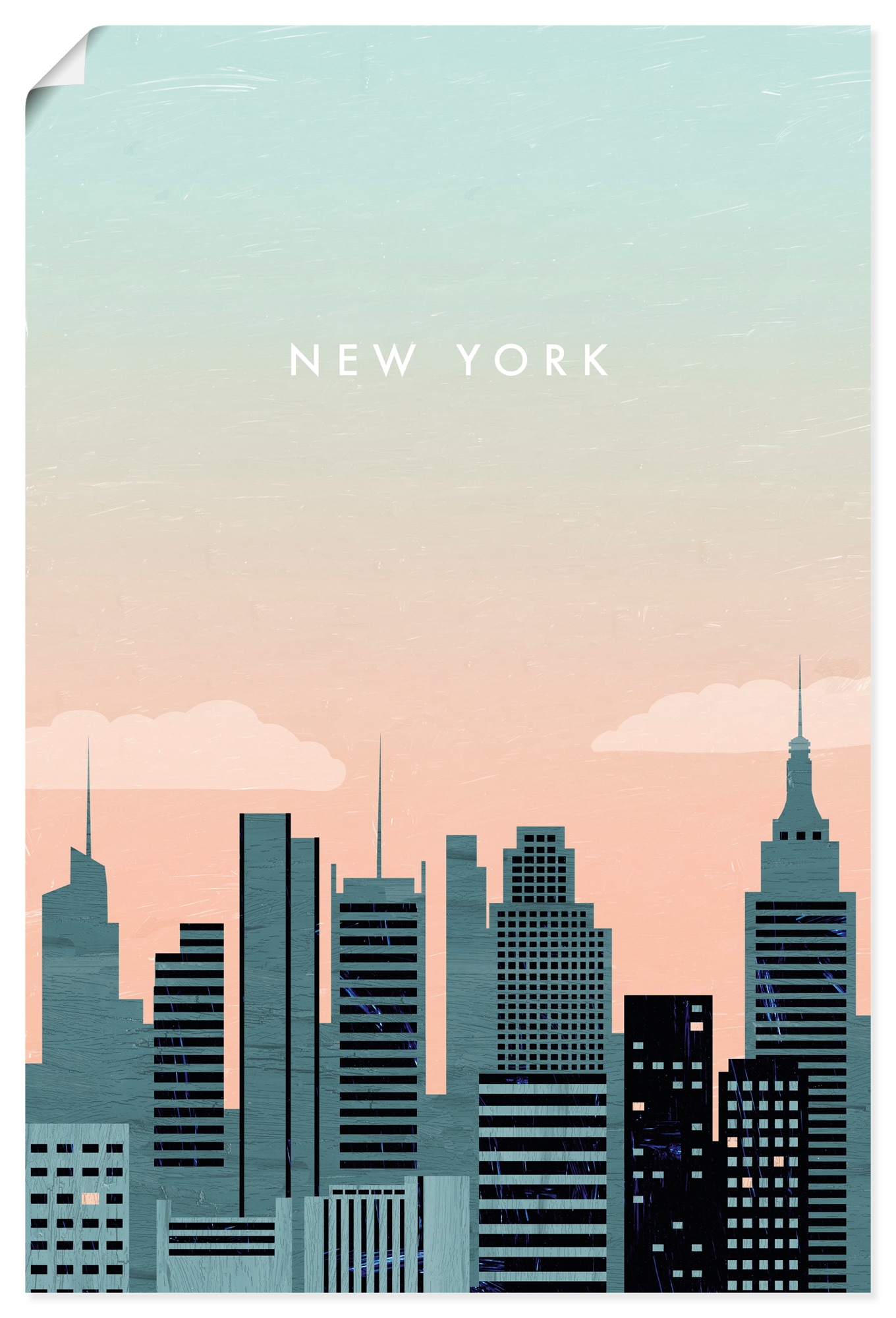 Artland Wandbild "New York" 1 Stk. tlg. als Alubild, Leinwandbild, Poster, Wandaufkleber in verschied. Größen