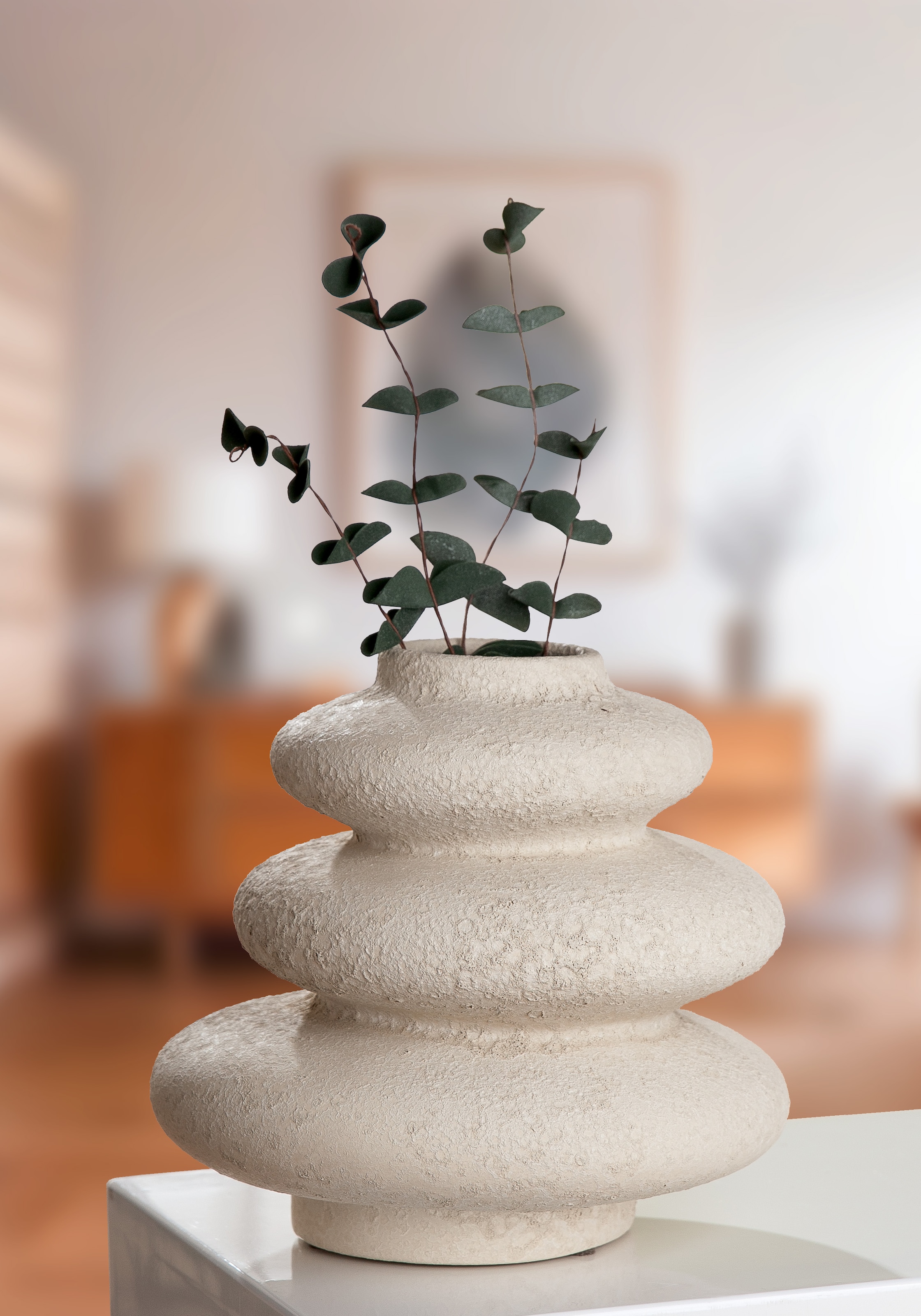 homsy by Ana Johnson Tischvase »Floriva, 21x20cm, strukturierte, matte Oberfläche« hochwertige Keramik aus einer traditionellen Manufaktur,Made in Europe