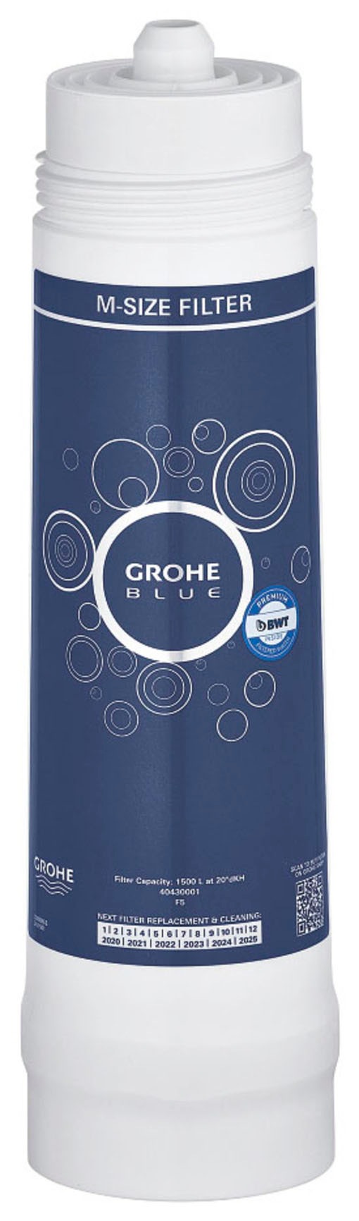Grohe Wasserfilter »Blue«, (Packung), reduziert Kalk und Schwermetalle