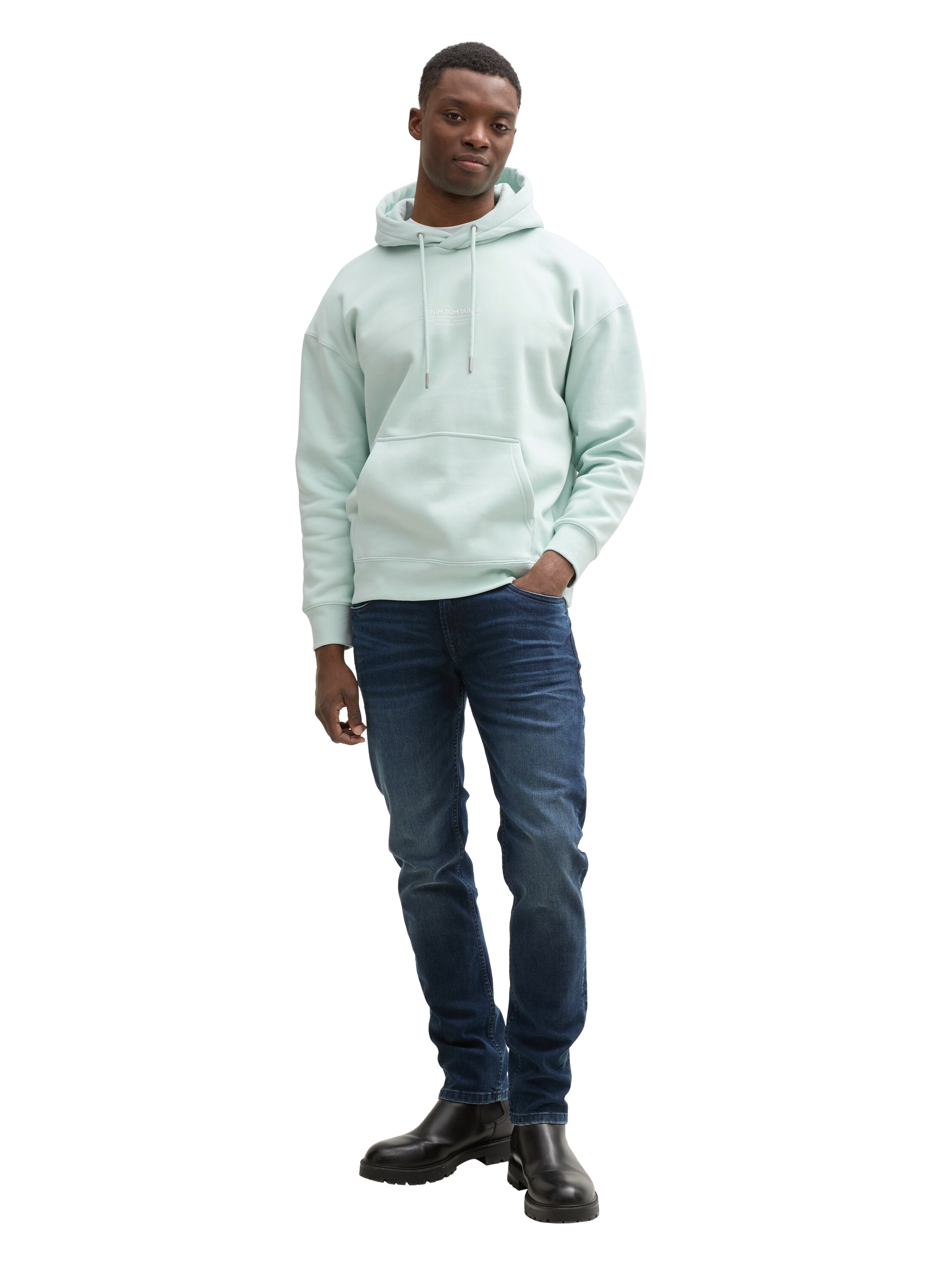 TOM TAILOR Denim Hoodie, mit Logo Print