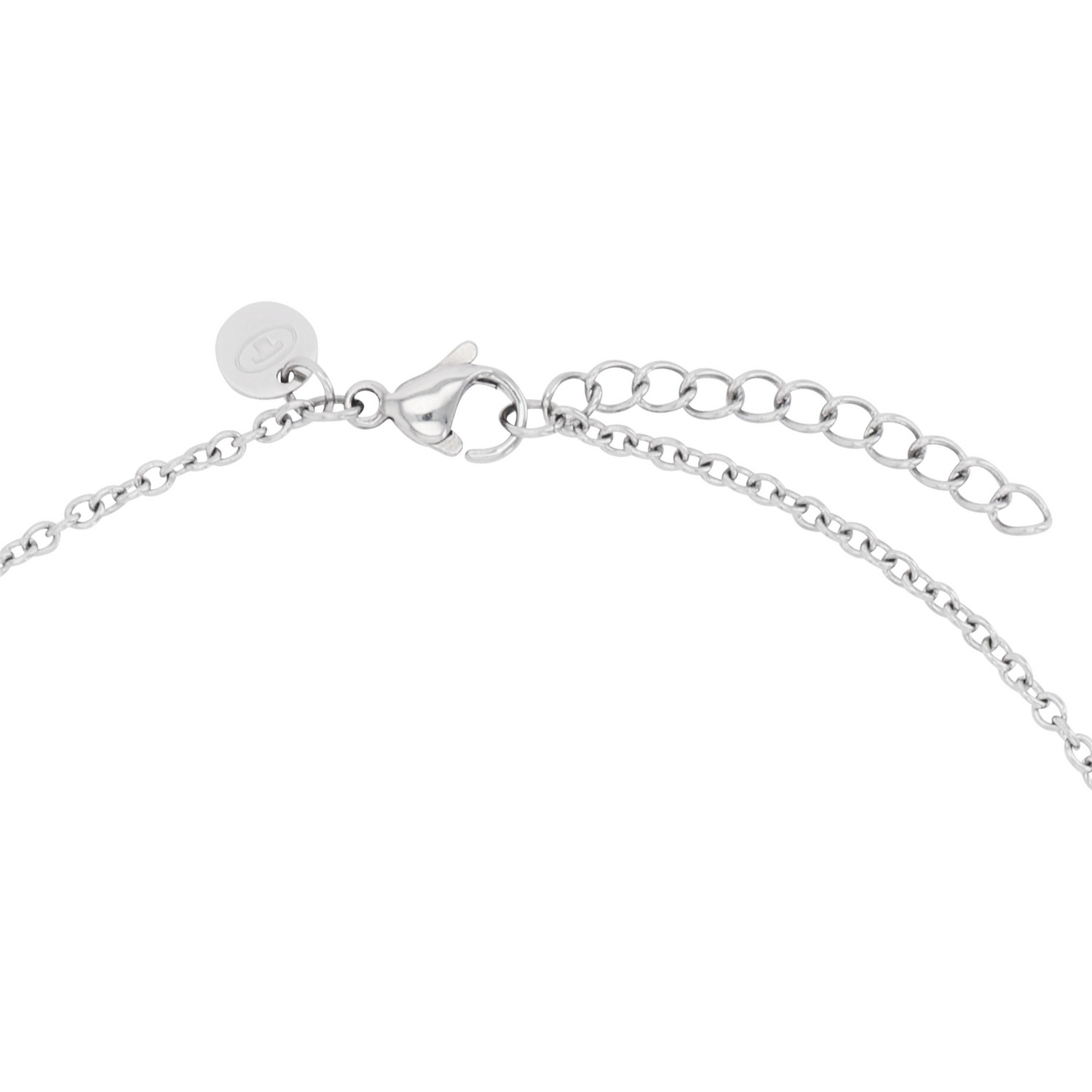 TOM TAILOR Kette mit Anhänger »Schmuck Geschenk Edelstahl Kreis rund« mit Glassteine