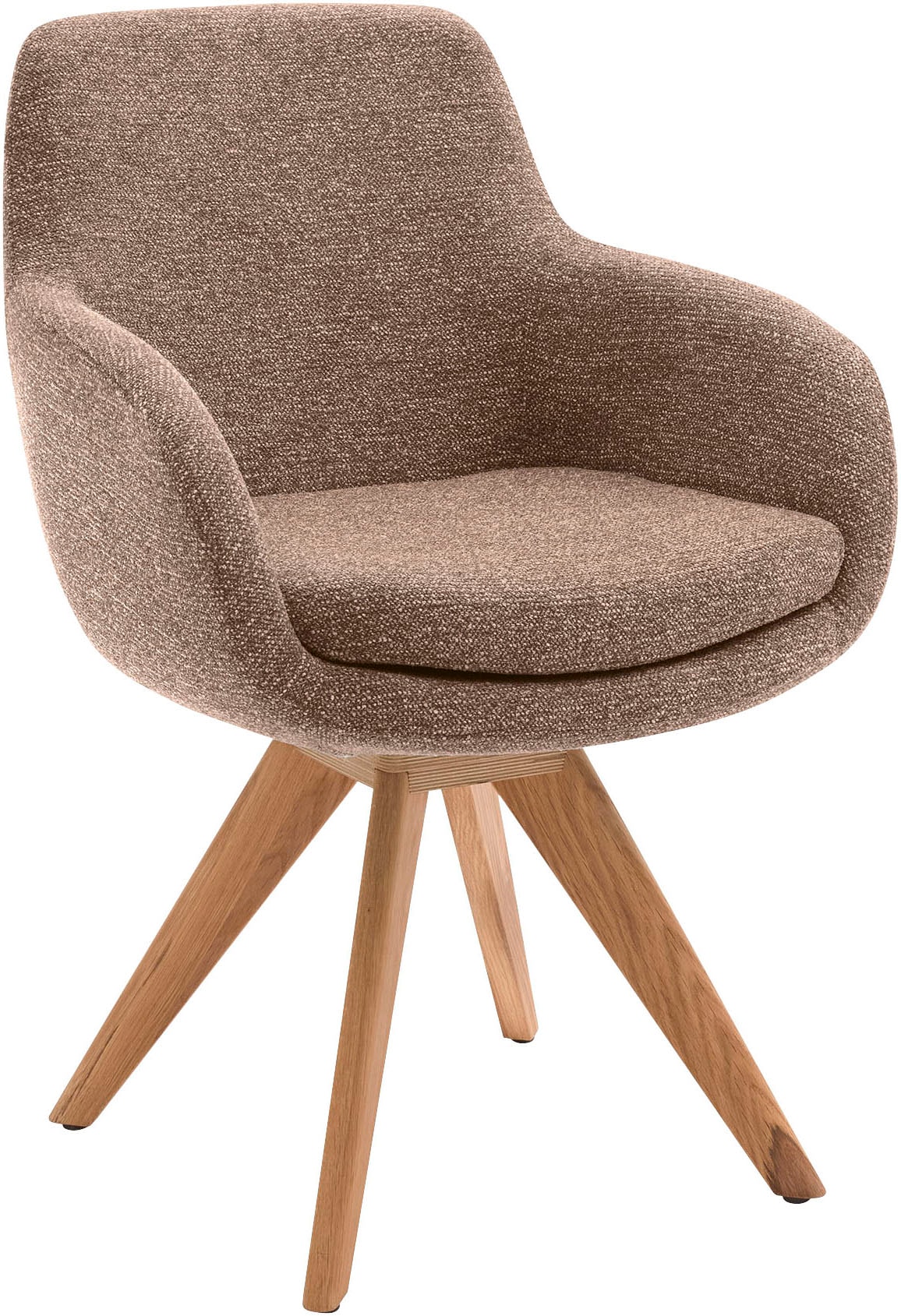 Musterring Esszimmerstuhl "Tavia" (Set) 2 Stk.Stativgestell Wildeiche massiv, Drehfunktion optional, diverse Farben