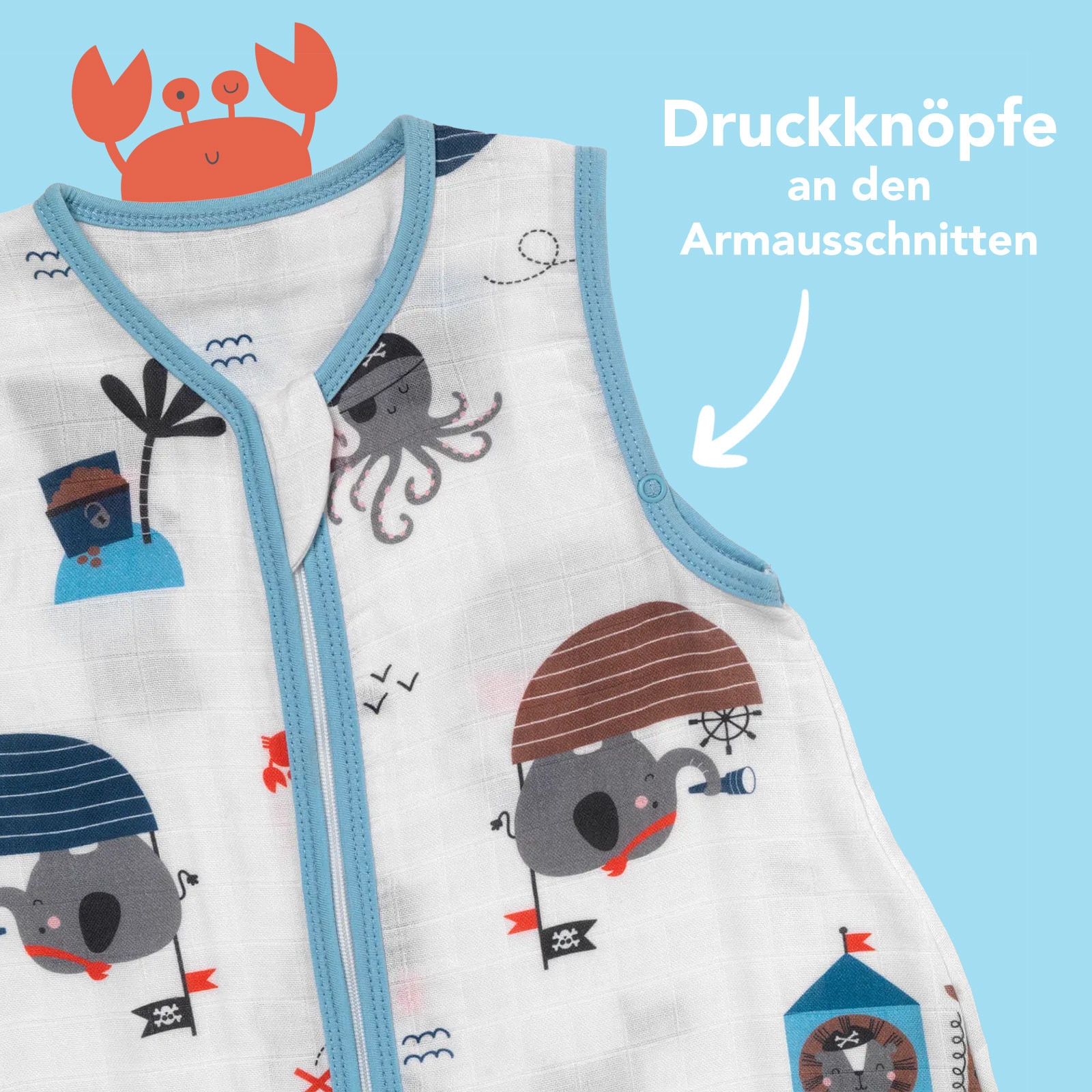 Schlummersack Babyschlafsack »Schlafsack ohne Füßen 0.5 Tog«