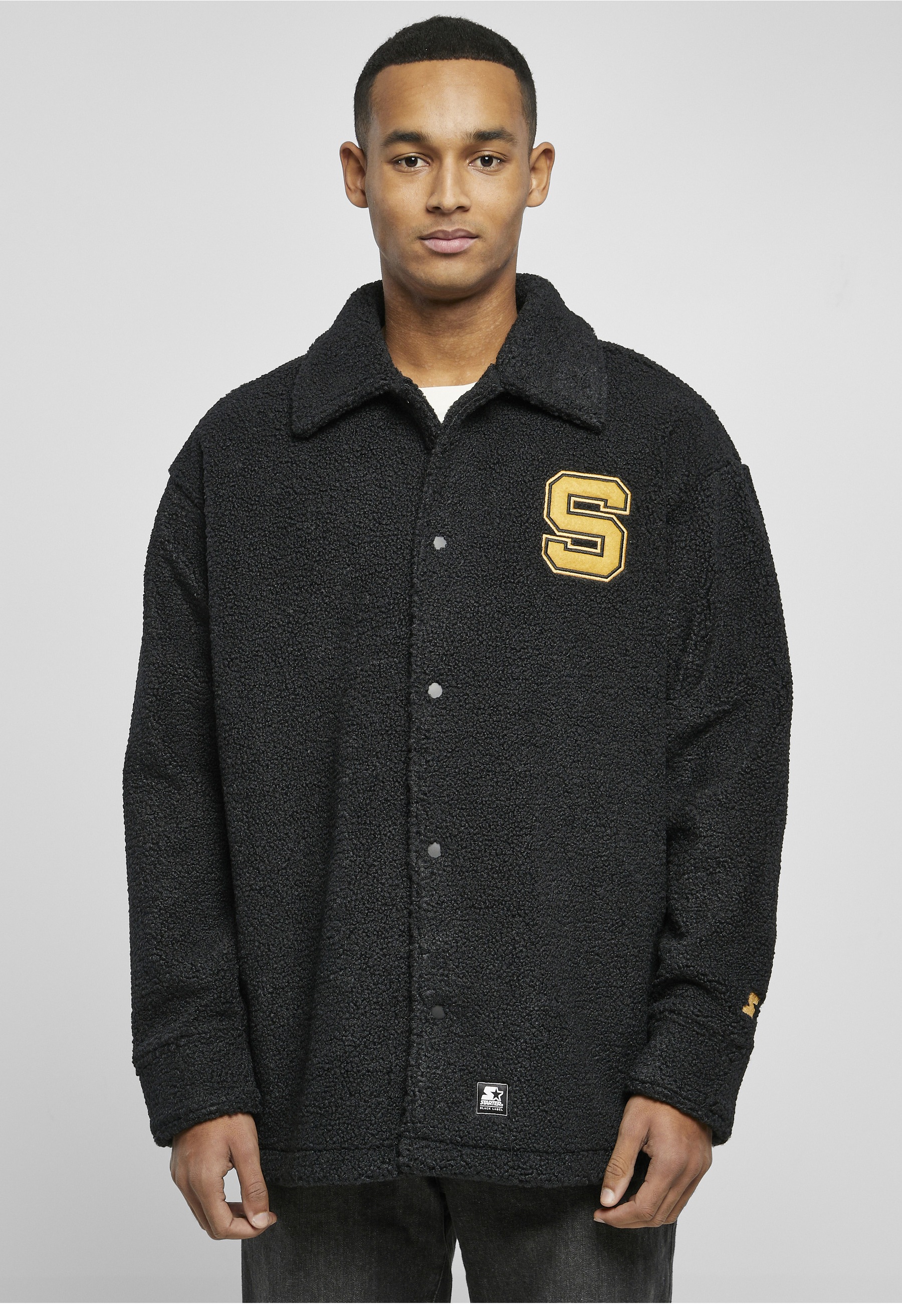 Starter Black Label Wintermantel »Starter Black Label Herren Starter Sherpa Shirt Jacket«