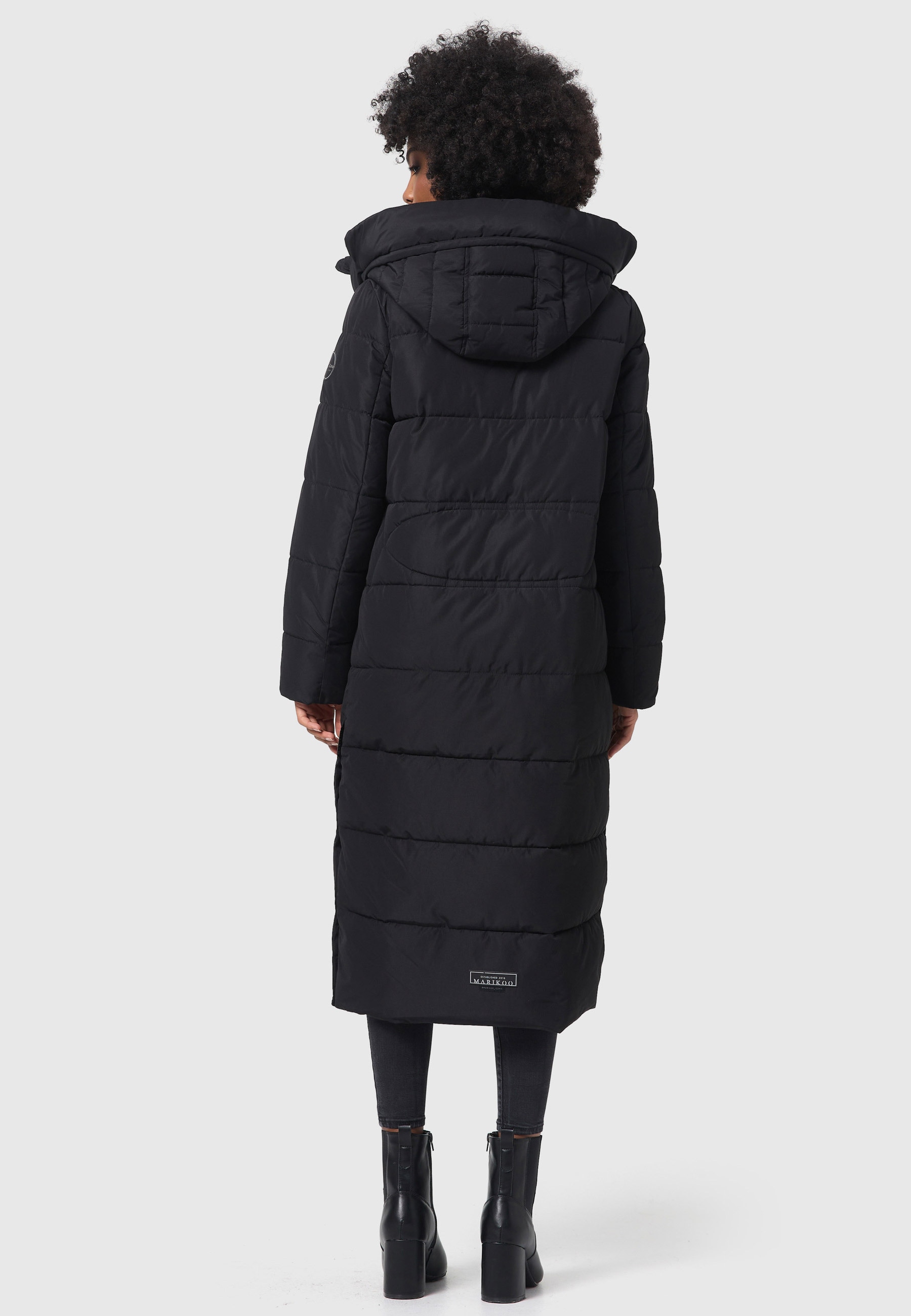 Marikoo Winterjacke »Nadeshikoo XIV«, extra langer Winter Mantel gesteppt