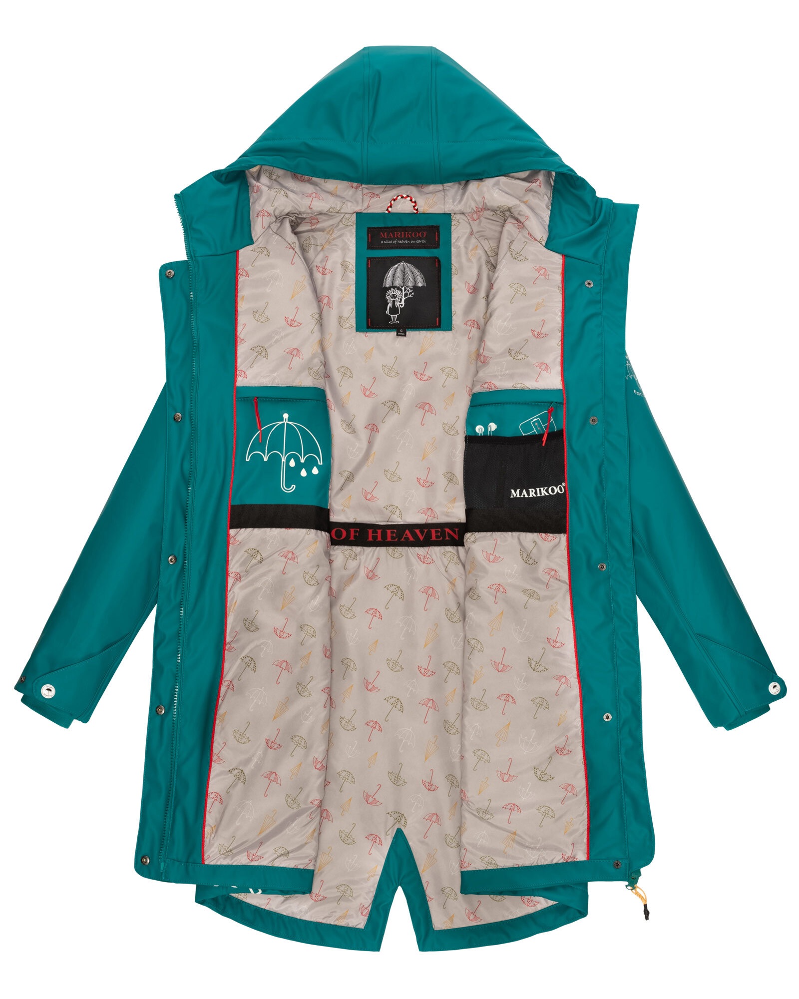 Marikoo Outdoorjacke »Dancing Umbrella«, mit einer großen Kapuze