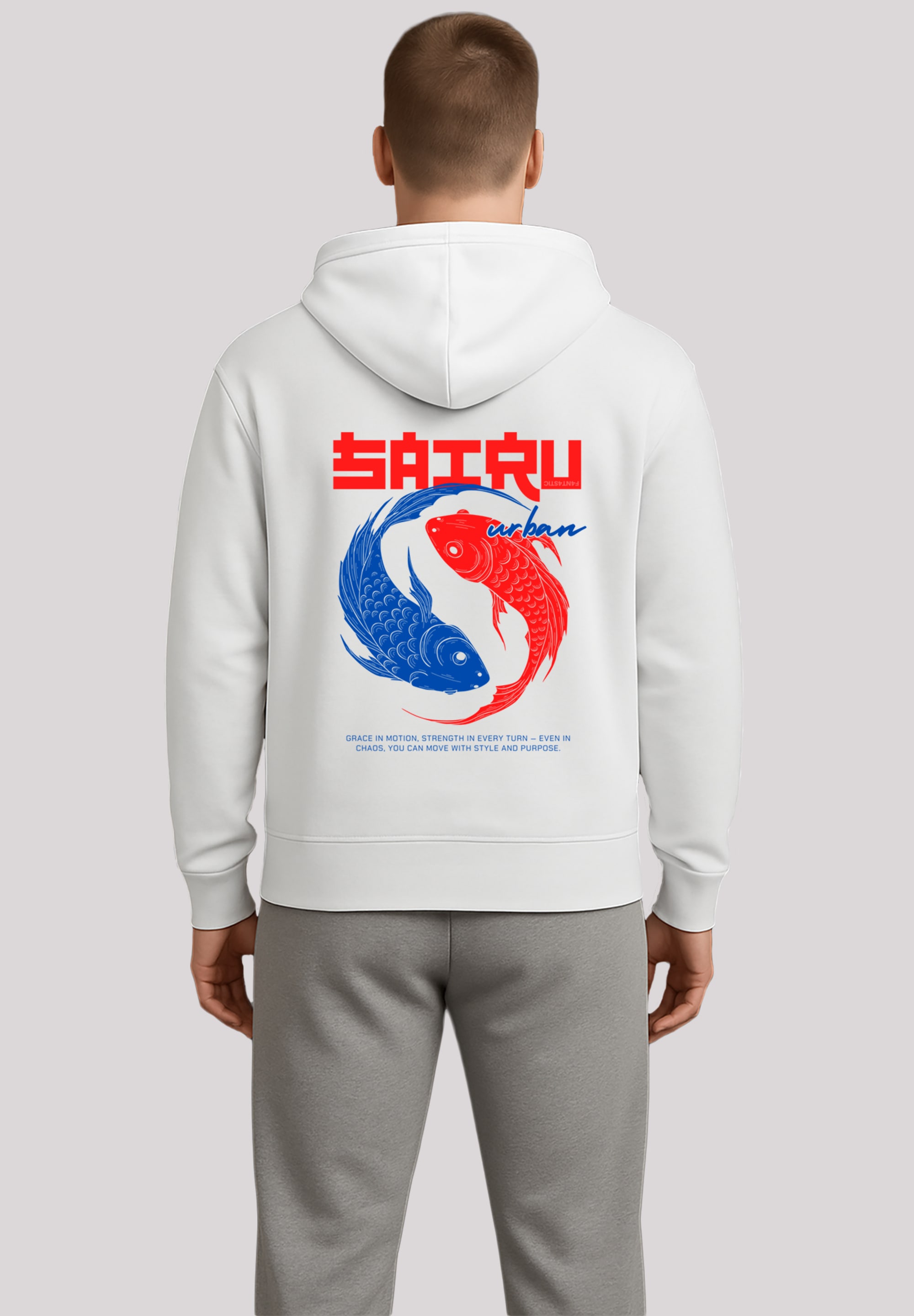 F4NT4STIC Kapuzenpullover »Koi Fish Japan Streetstyle«, Japan Streetwear Styles