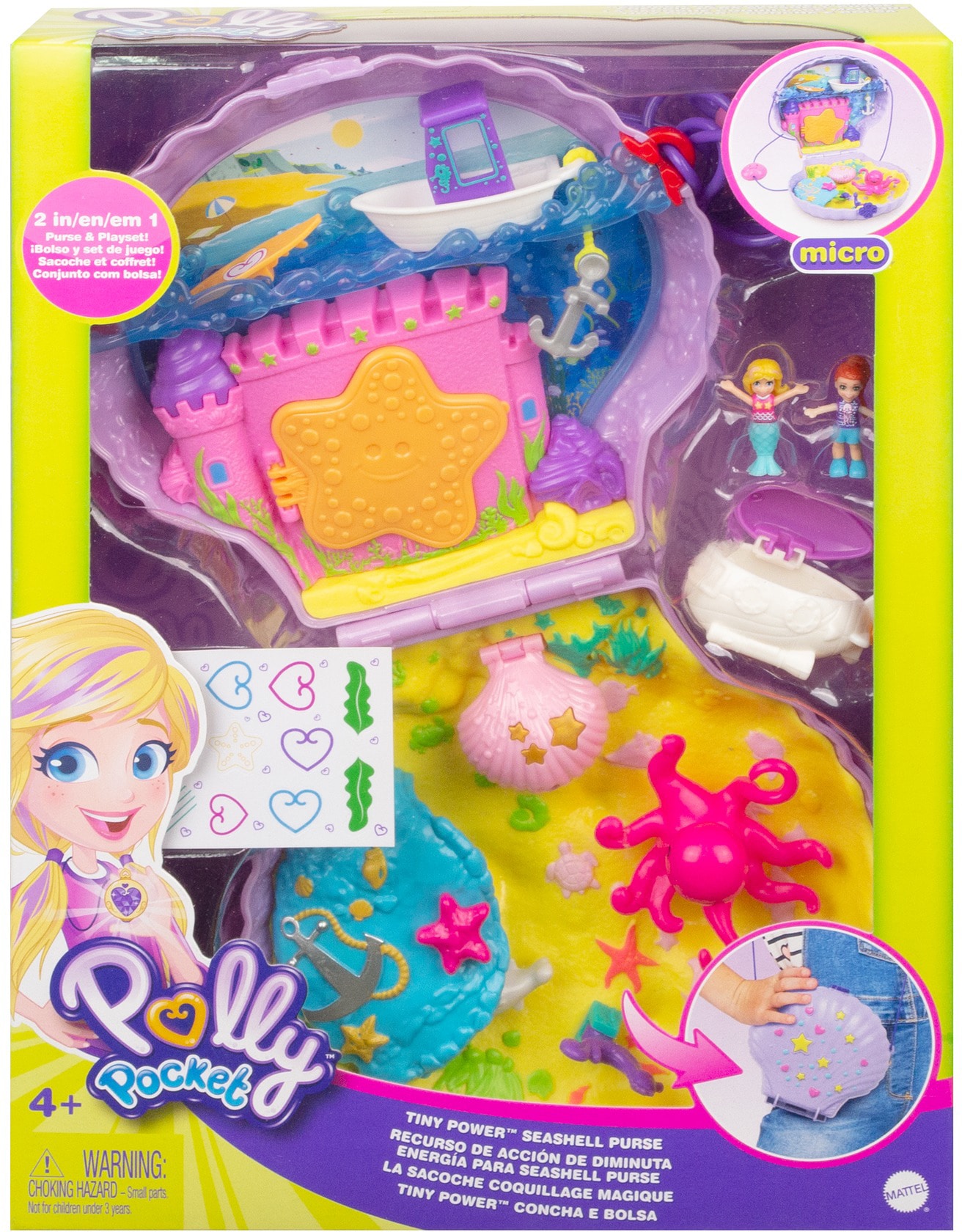 Polly Pocket Spielwelt »Muschel-Tasche«, Sammelfigur