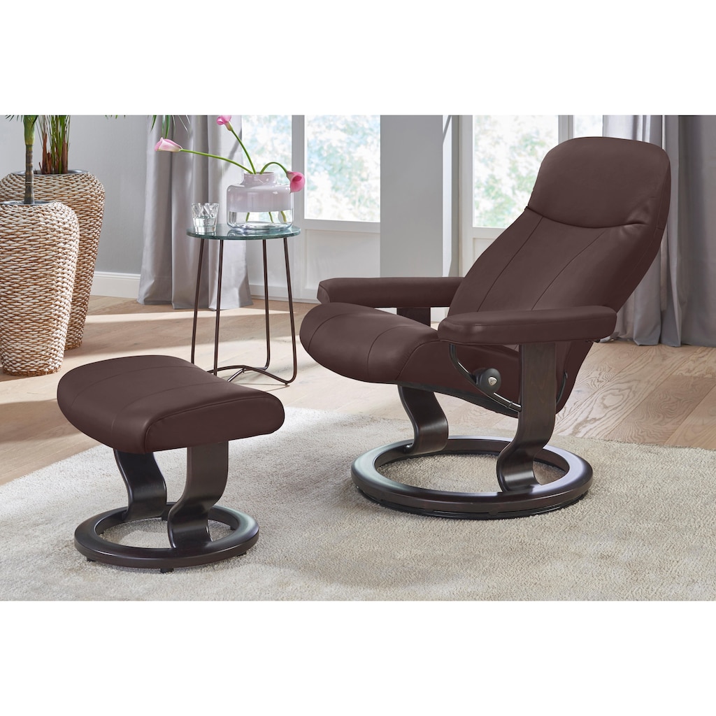 Stressless® Relaxsessel »Garda«, (Set, Relaxsessel mit Hocker)