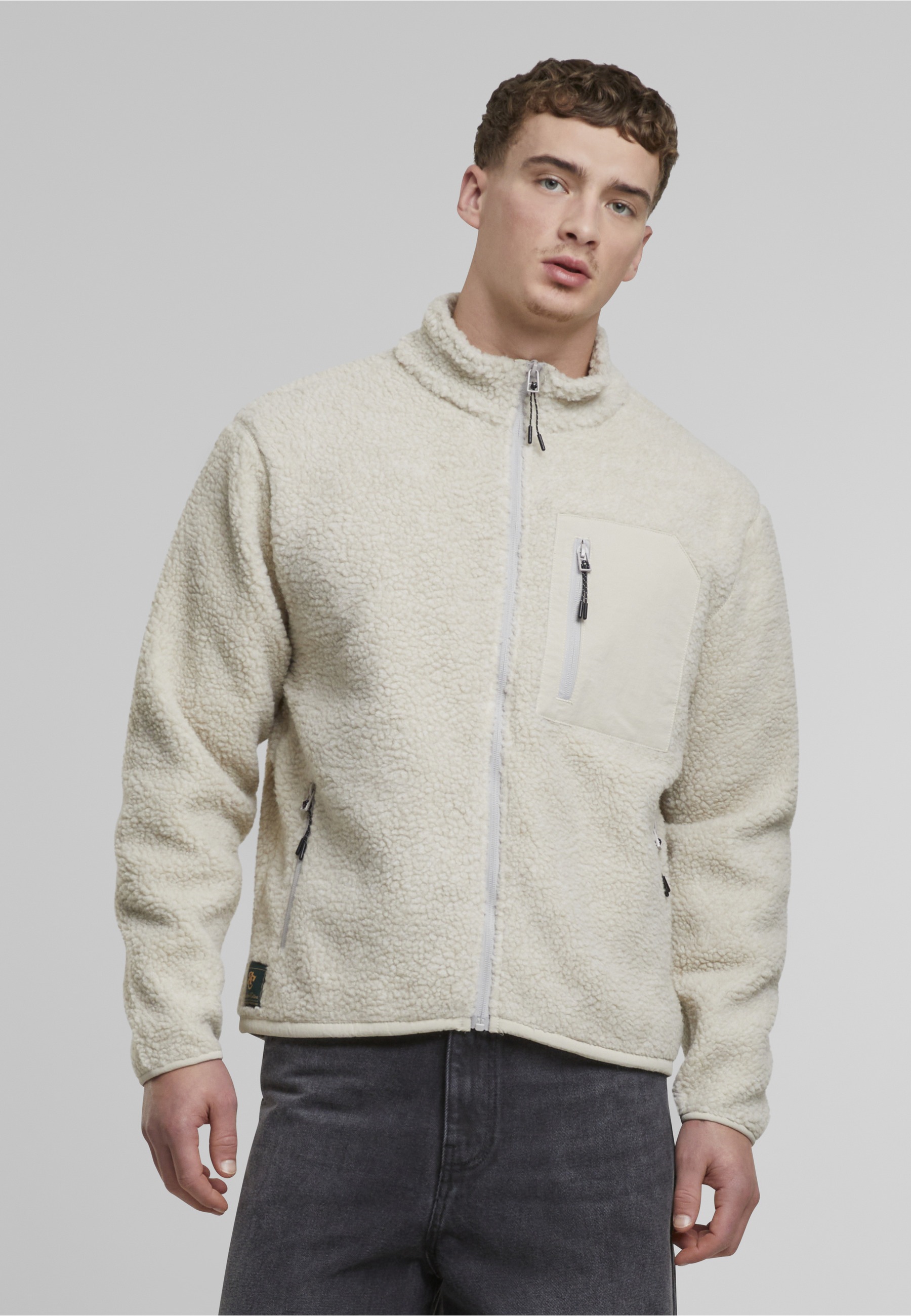 Another Cotton Lab Allwetterjacke »Another Cotton Lab Sherpa Jacket« 1 Stk. tlg. ohne Kapuze