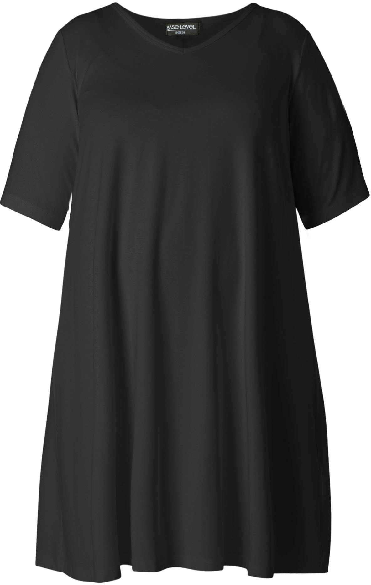 Curvy »Abernathy«, Form leicht bestellen online BAUR Shirtkleid Base | Level In ausgestellter