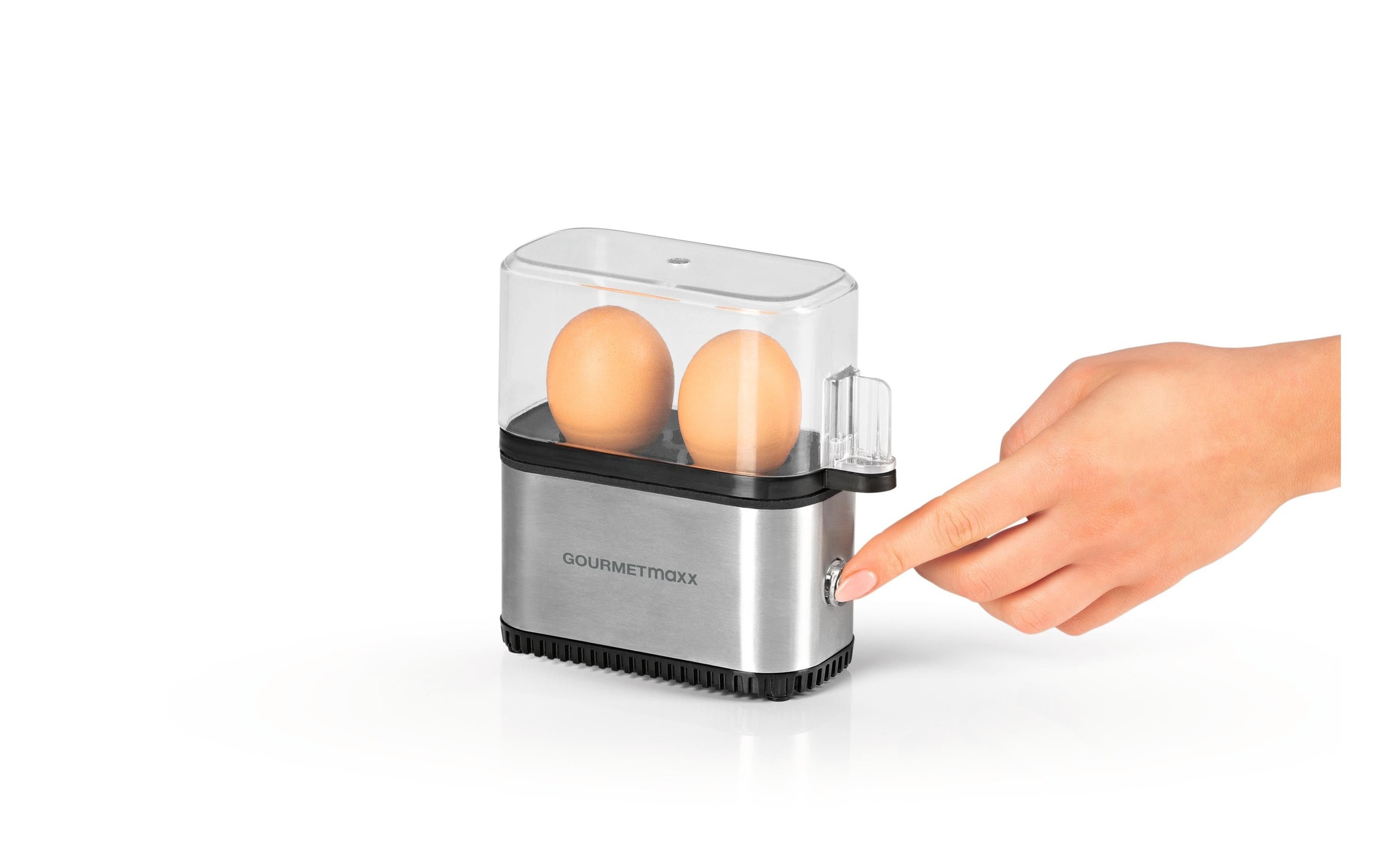 GOURMETmaxx Eierkocher »Kompakt 2.0 Silber, 2 Eier« 200 W